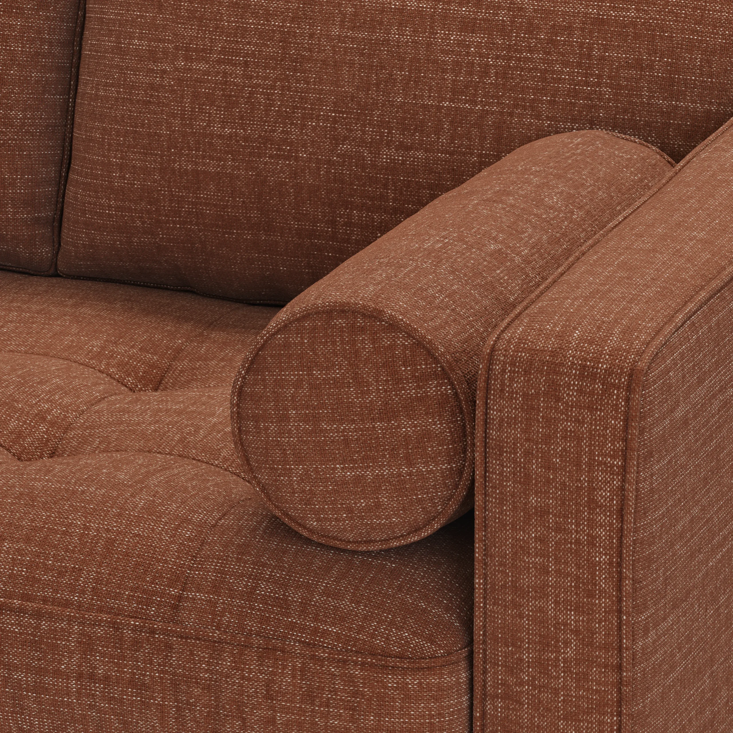 Sven 91_ Tufted Corner Sectional - Napa Rust - Image 9