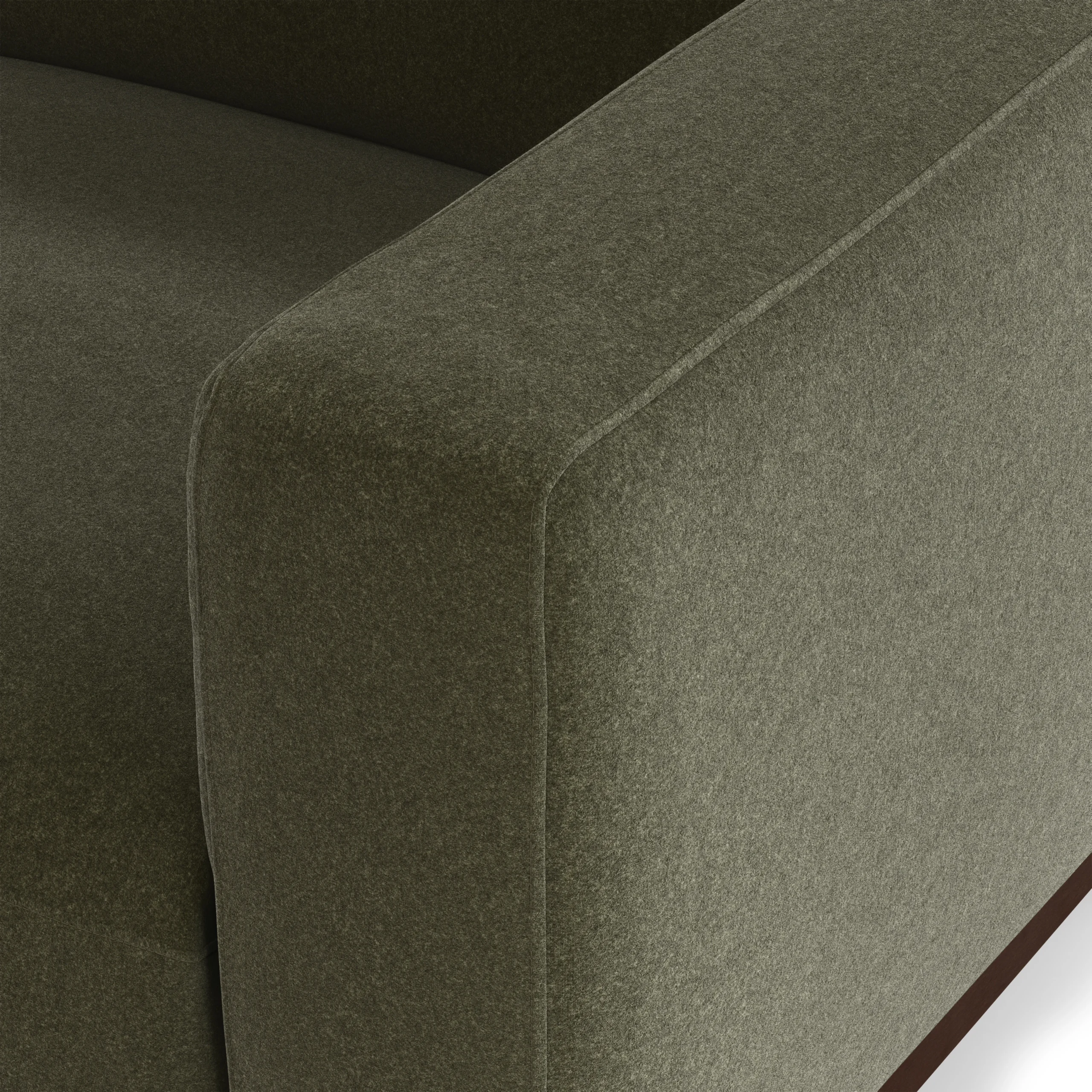 Rhett 38.5_ Lounge Chair - Felted Green - Image 3