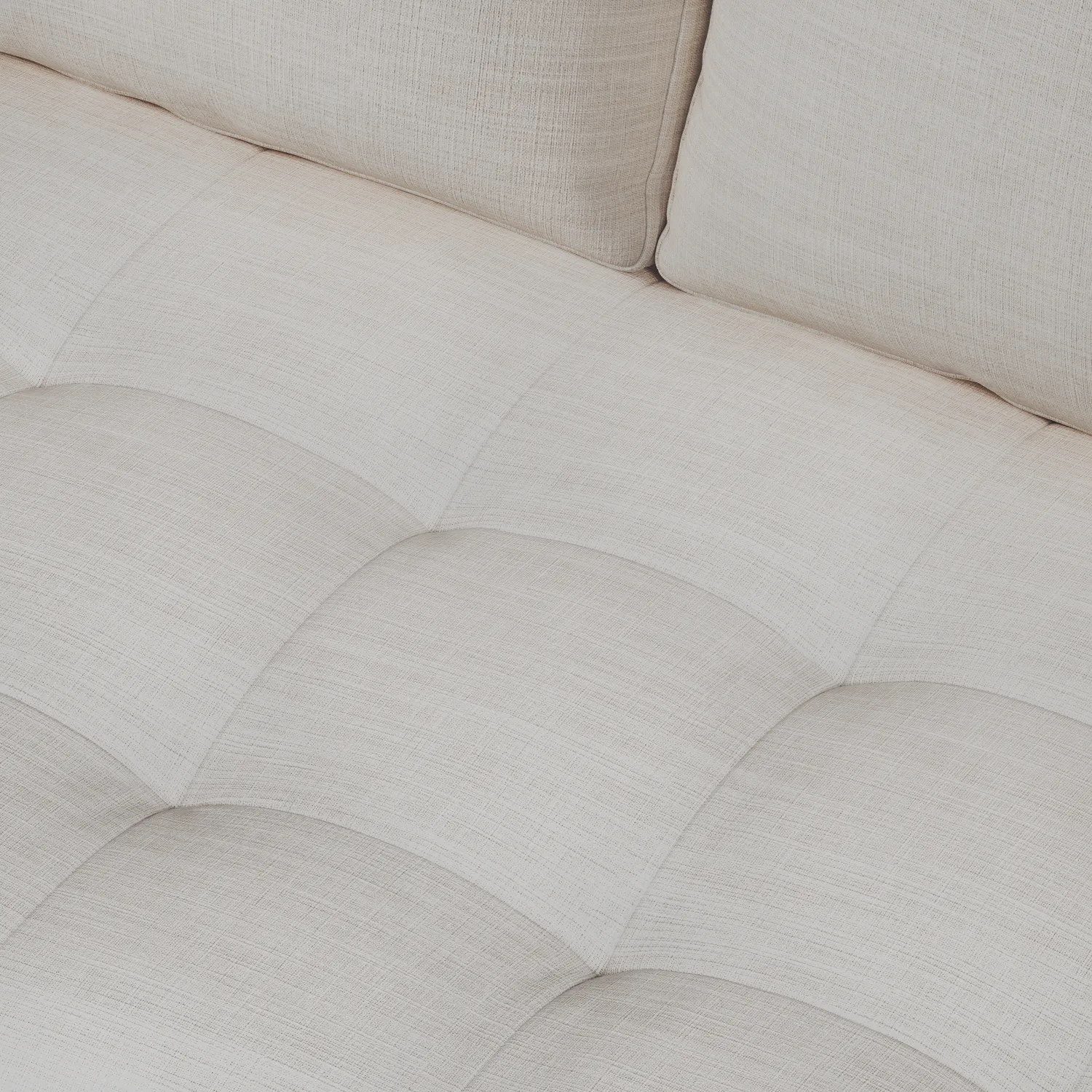 Sven 100_ Tufted Left Sectional - Biscuit Cream - Image 9