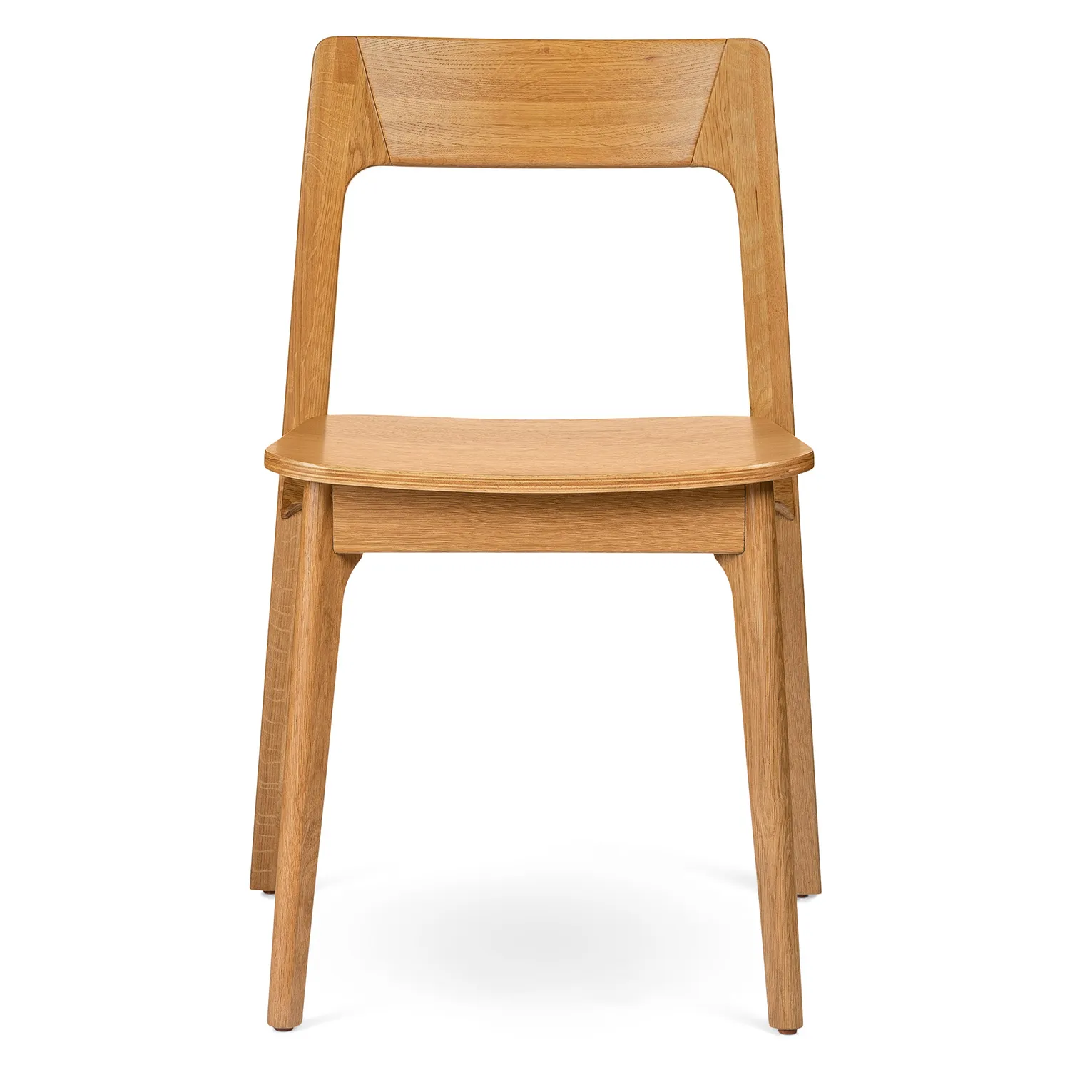 Gusfa Stackable Dining Chair - Oak - Image 9