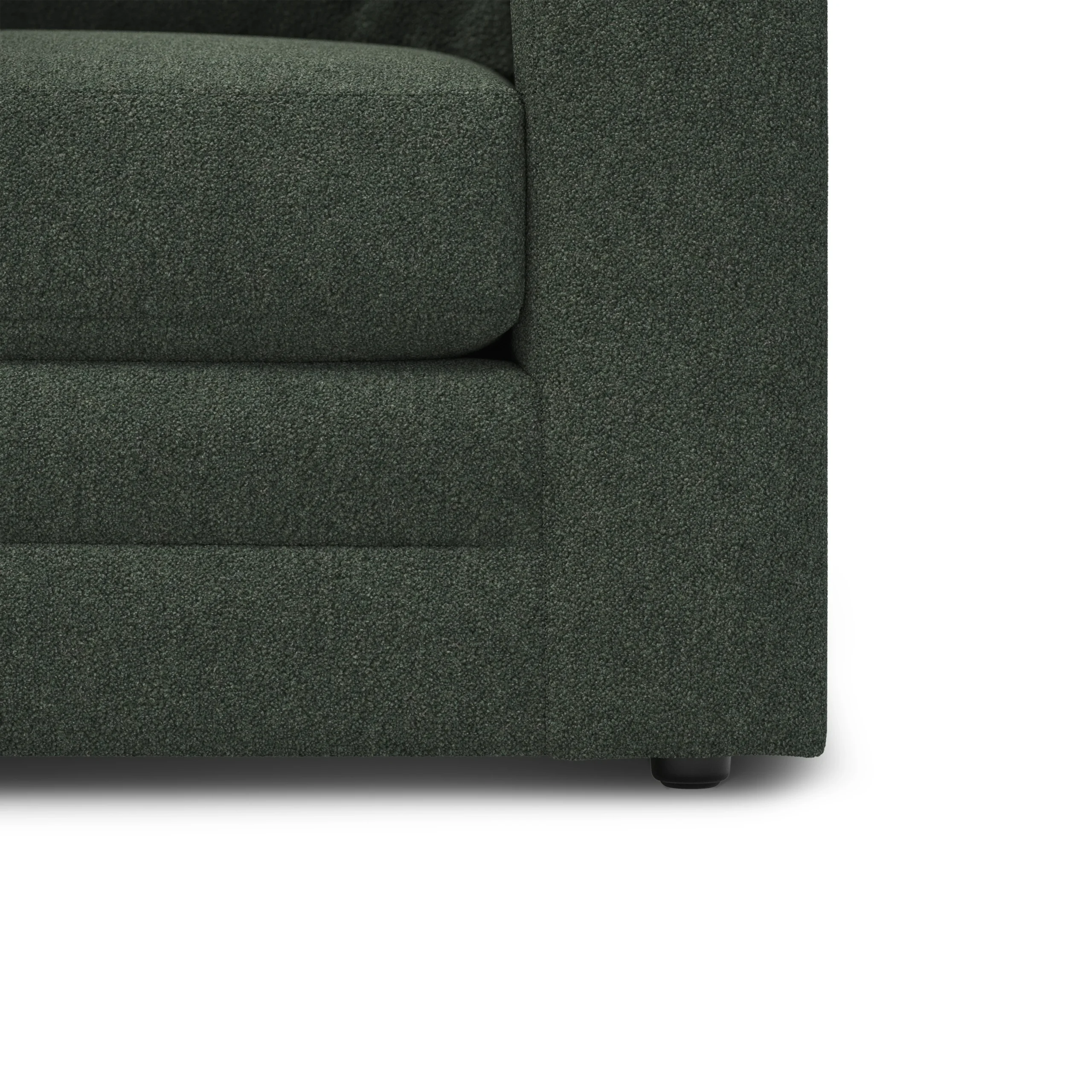Riley 42_ Lounge Chair - Green Wool Bouclé - Image 9