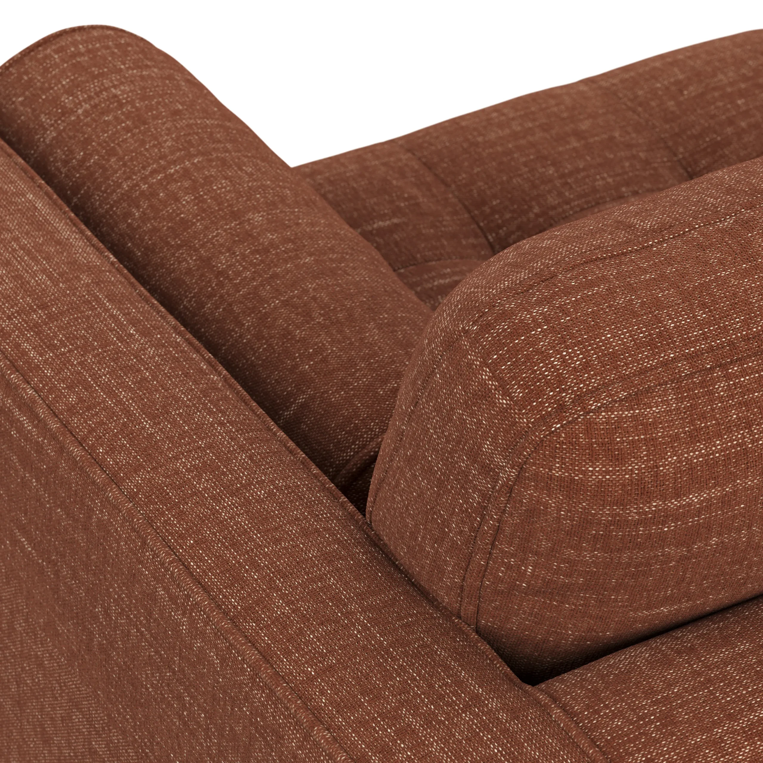 Sven 100_ Tufted Left Sectional - Napa Rust - Image 9