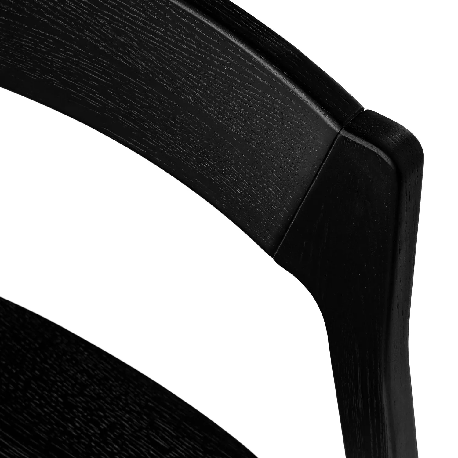 Gusfa Stackable Dining Chair - Black - Image 9