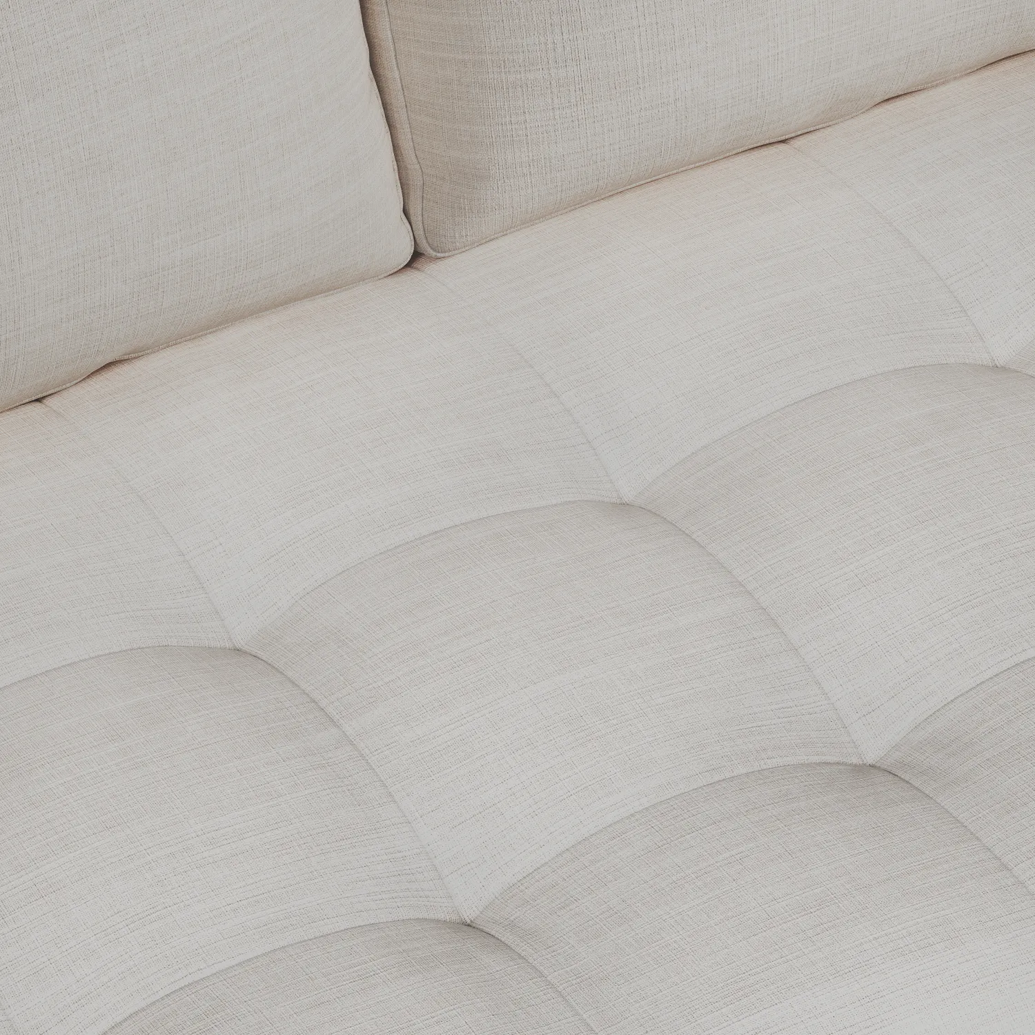 Sven 100_ Tufted Right Sectional - Biscuit Cream - Image 9