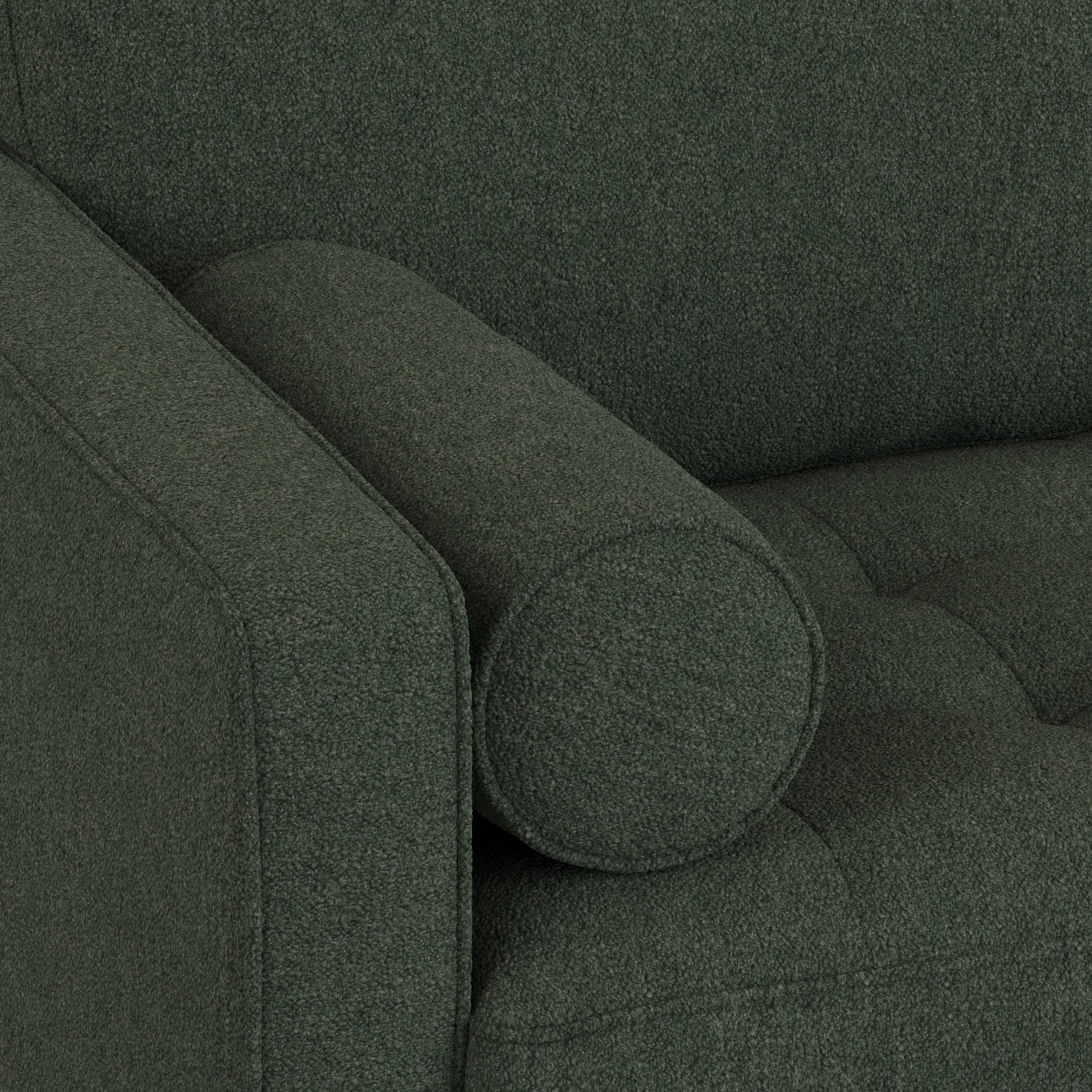 Sven 100_ Tufted Right Sectional - Green Wool Bouclé - Image 9