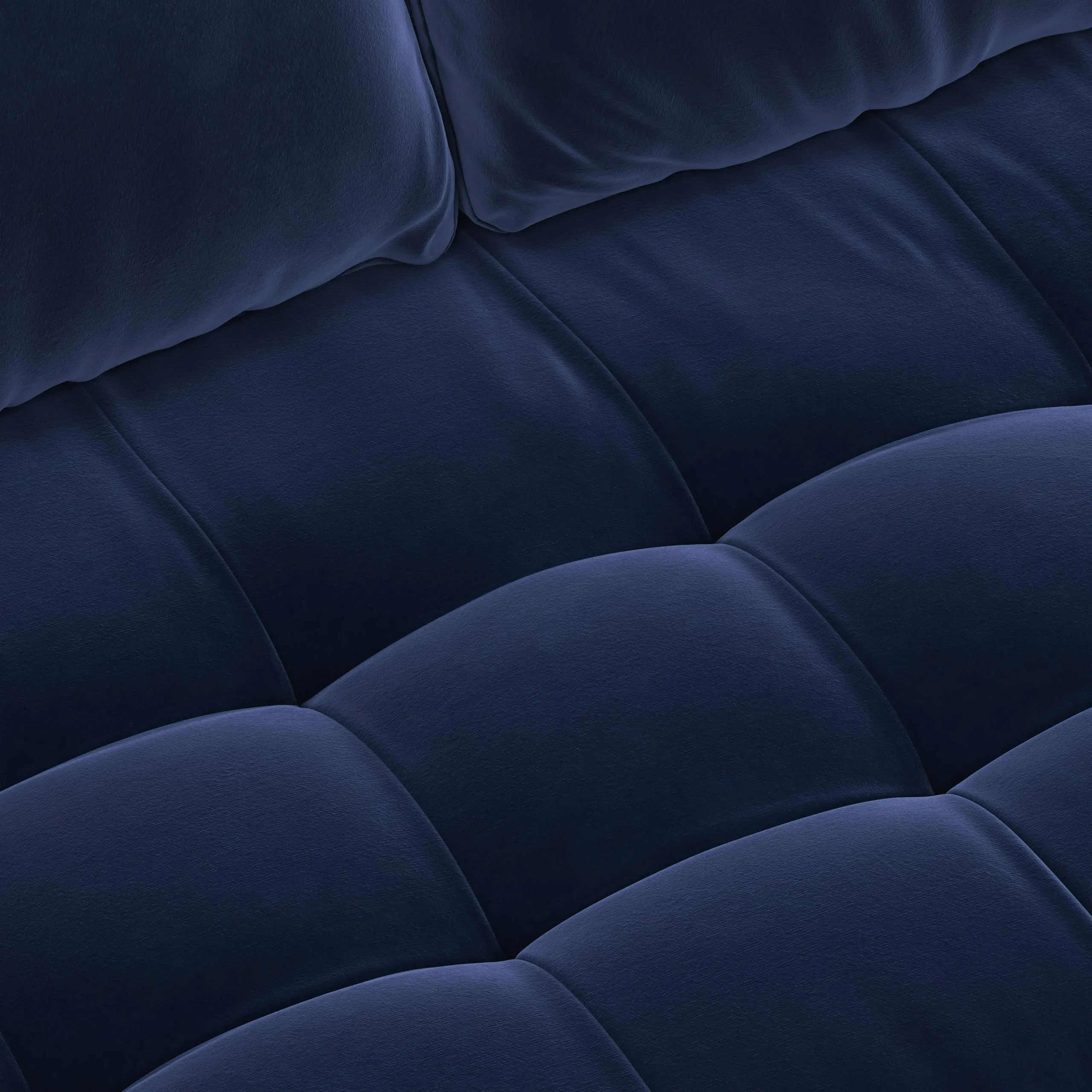 Sven 100_ Tufted Velvet Left Sectional - Plush Cascadia Blue - Image 9