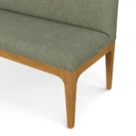 Left Corner Banquette - Smoked Oak and Welsh Green