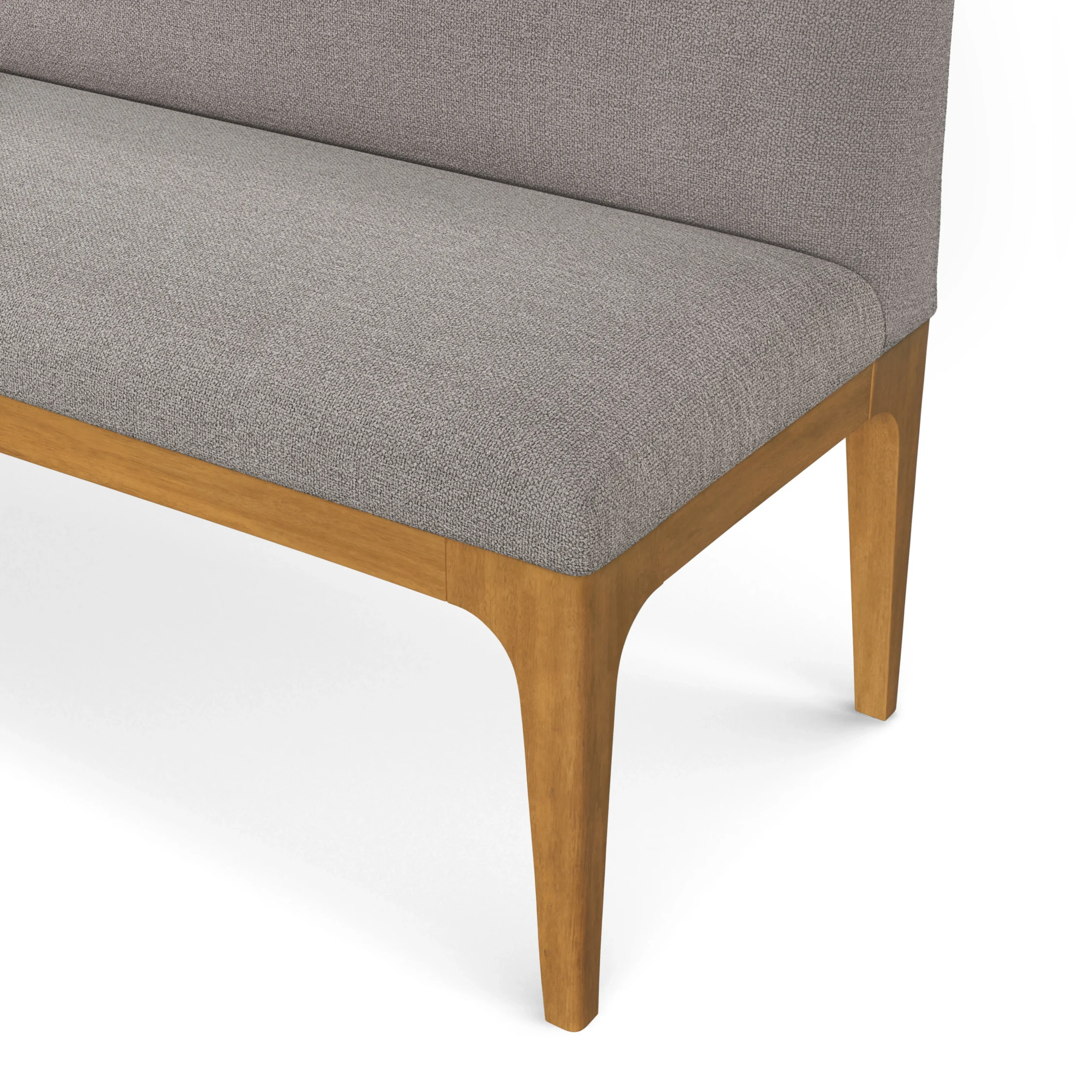 Left Corner Banquette - Smoked Oak and Hestia Gray - Image 10