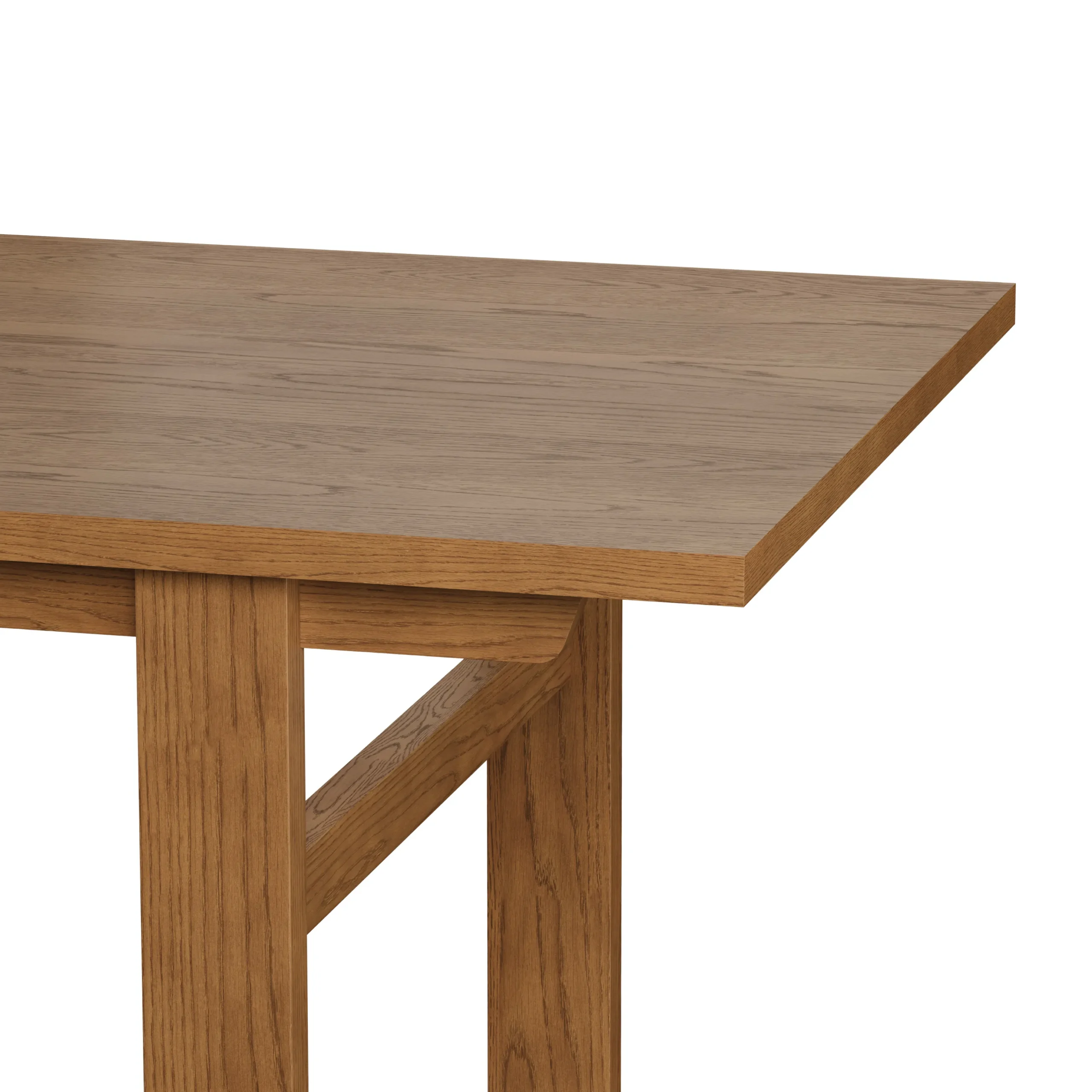 Gina 88.5_ - 112_ Extendable Dining Table - Smoked Oak - Image 10