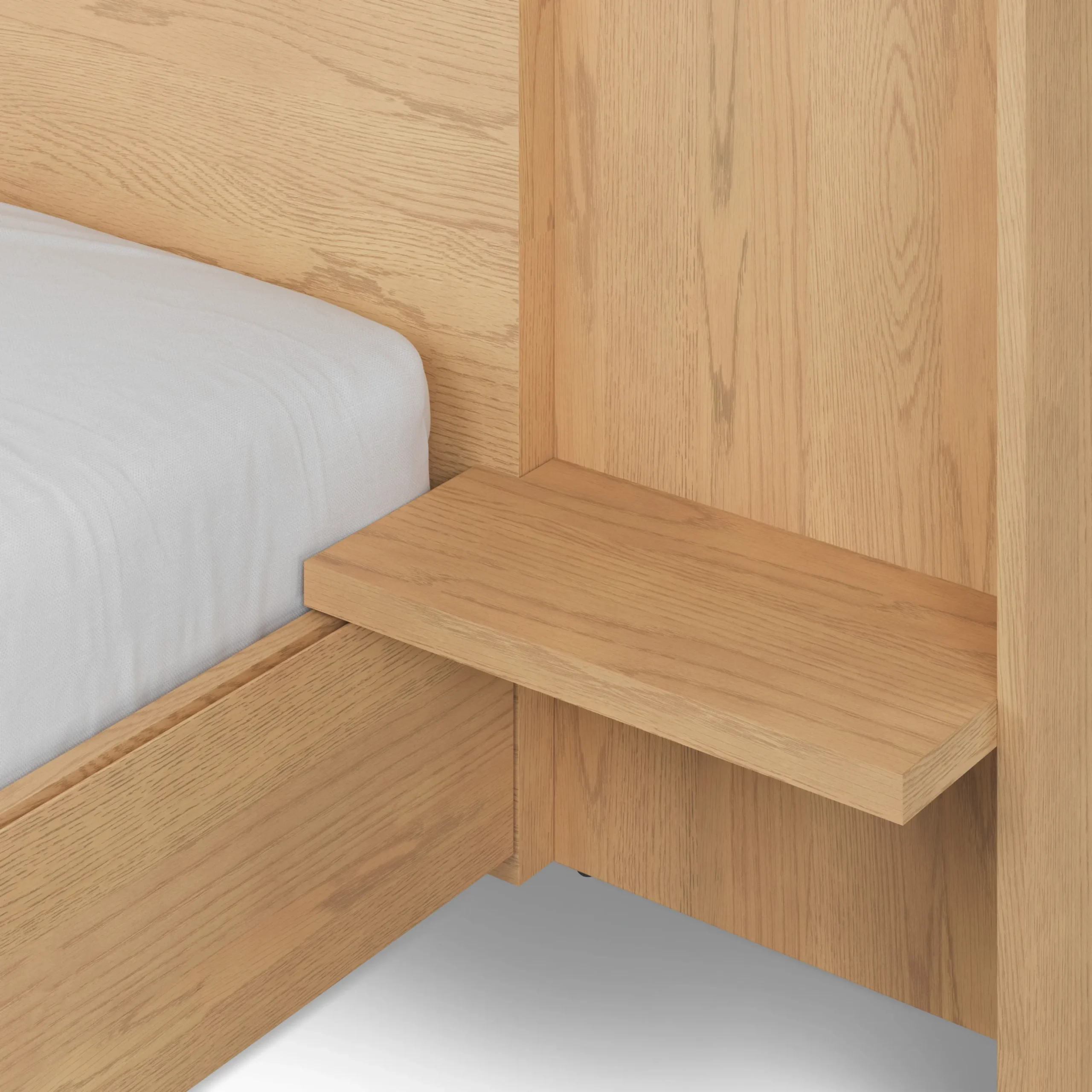 Leif Nightstand Extension Set - White Oak - Image 10