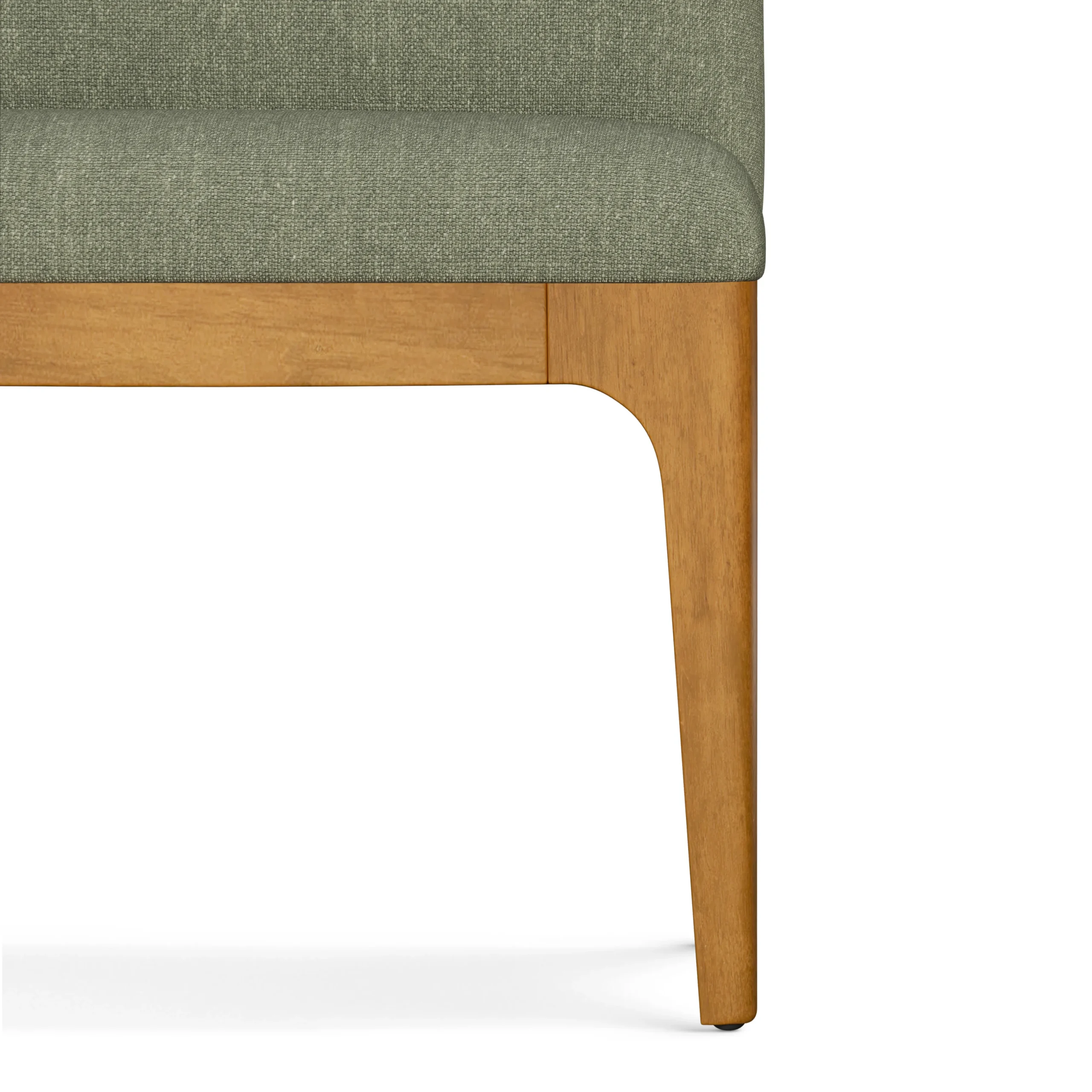 Armless Banquette - Smoked Oak and Welsh Green - Image 10