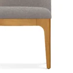 Armless Banquette - Smoked Oak and Hestia Gray