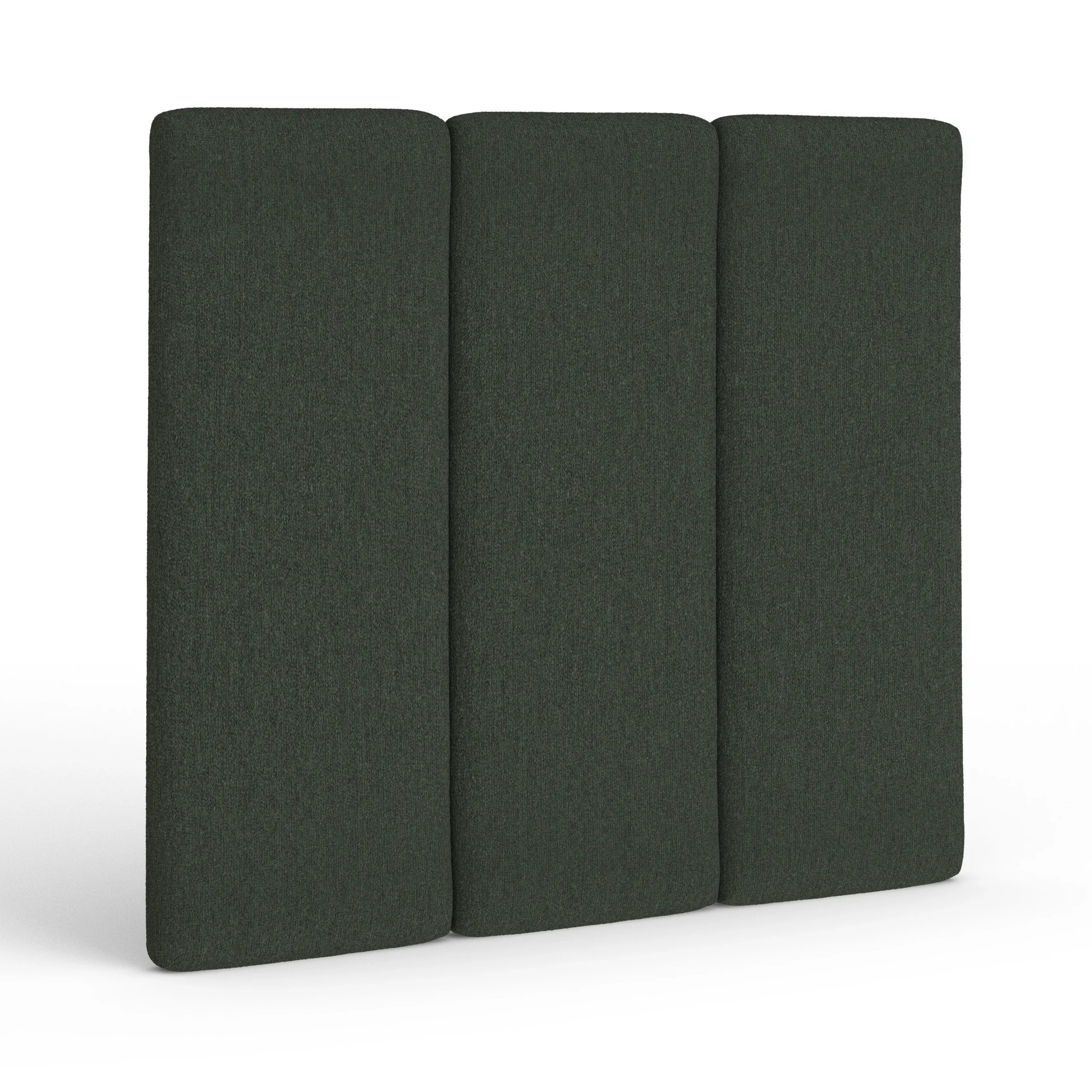 Noel Queen Tall Headboard - Green Wool Bouclé - Image 11