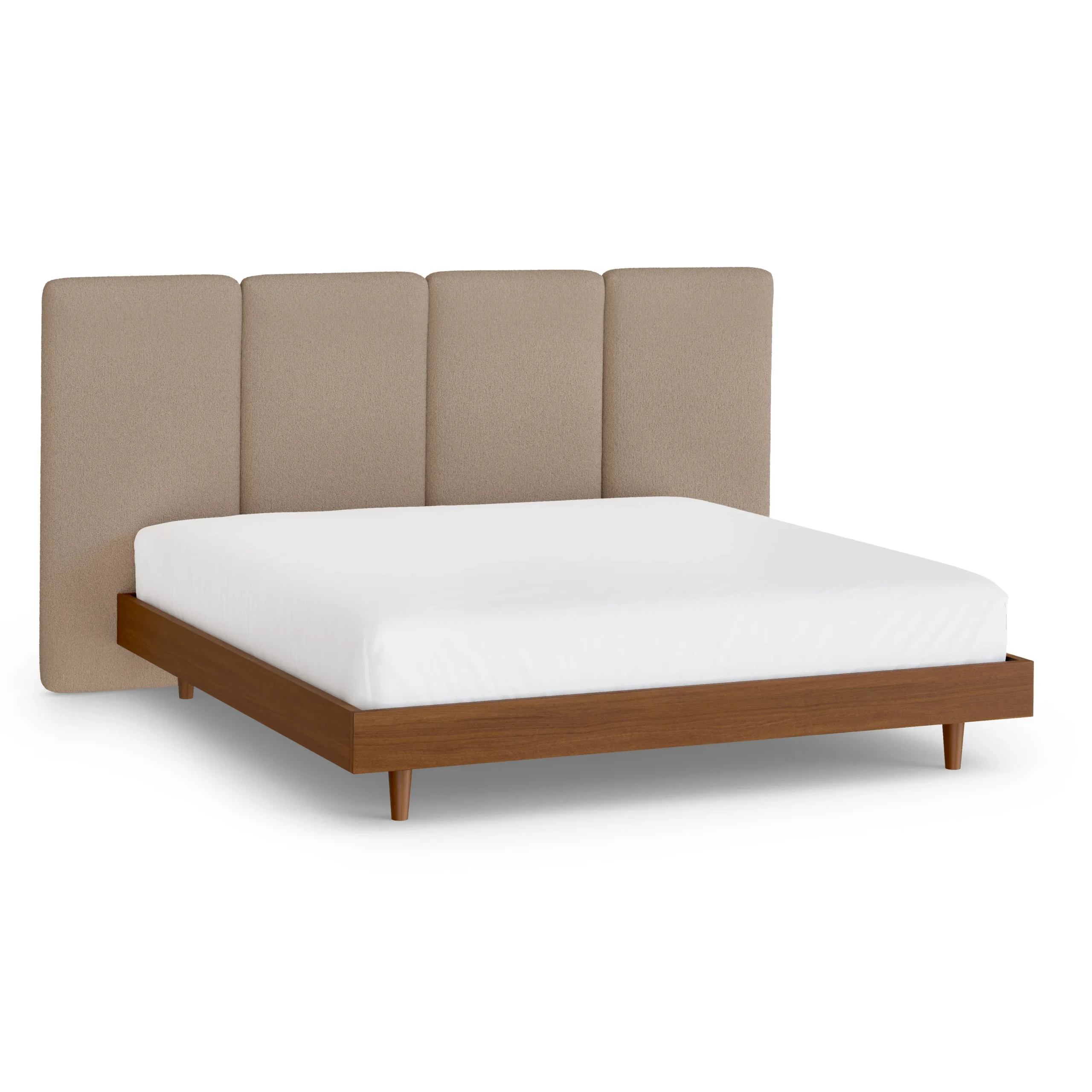 Noel King Headboard - Sandstone Wool Bouclé - Image 10