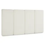 Noel King Headboard - Lunaria White Bouclé