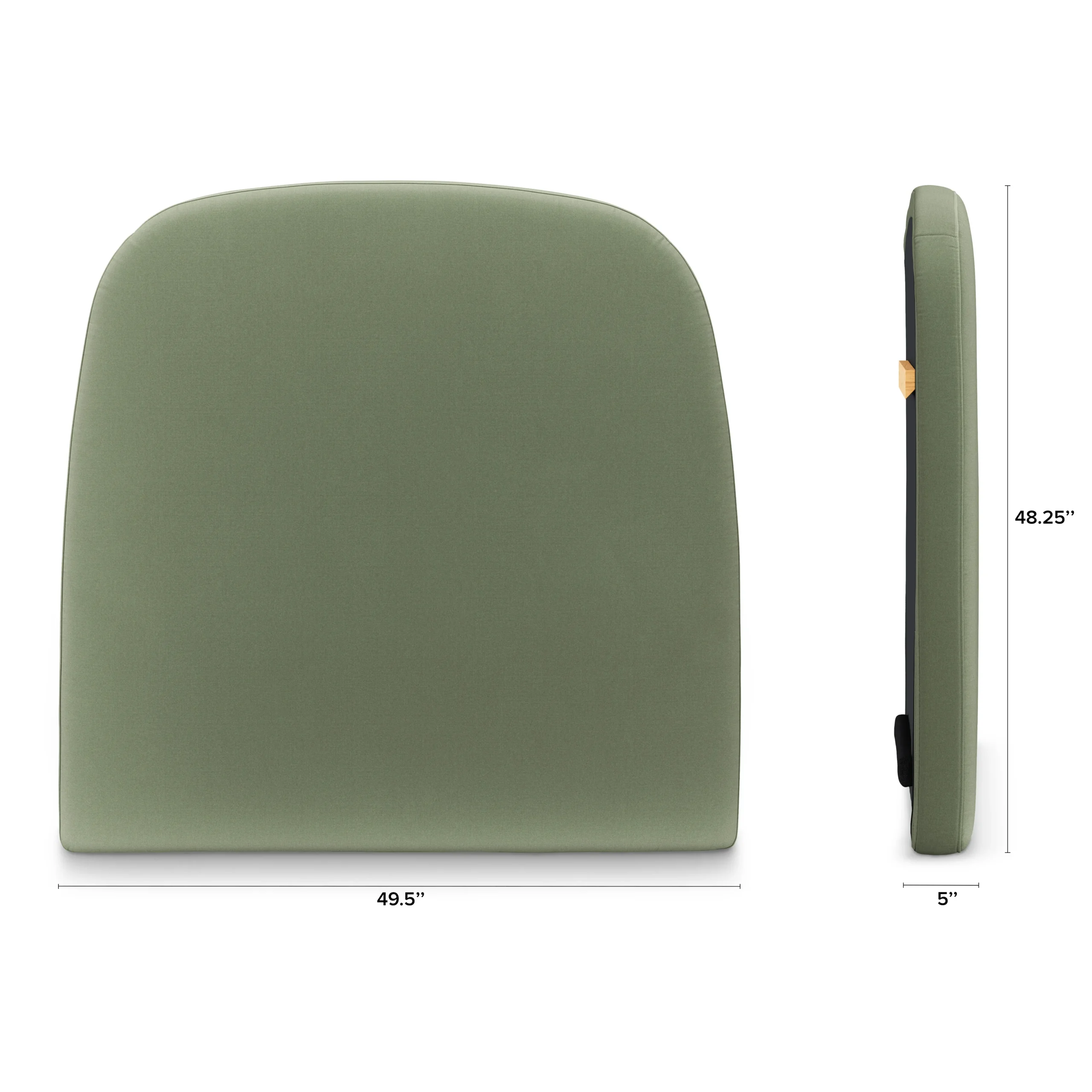 Kaleo Twin Velvet Headboard - Plush Pacific Sage - Image 10