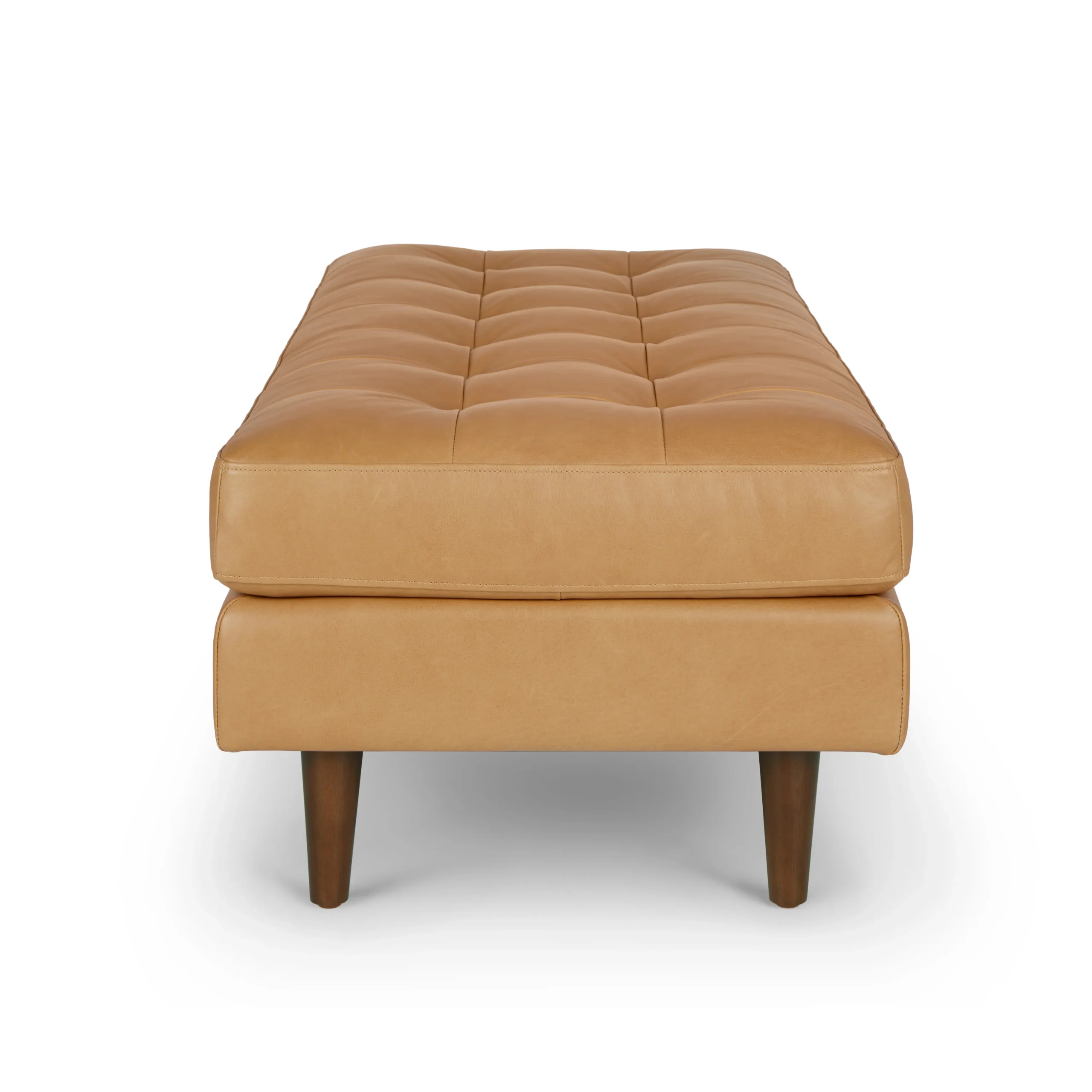 Sven 56_ Tufted Leather Bench - Charme Tan - Image 10