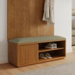 Kouva 47_ Bench - Smoked Oak and Algonquin Green