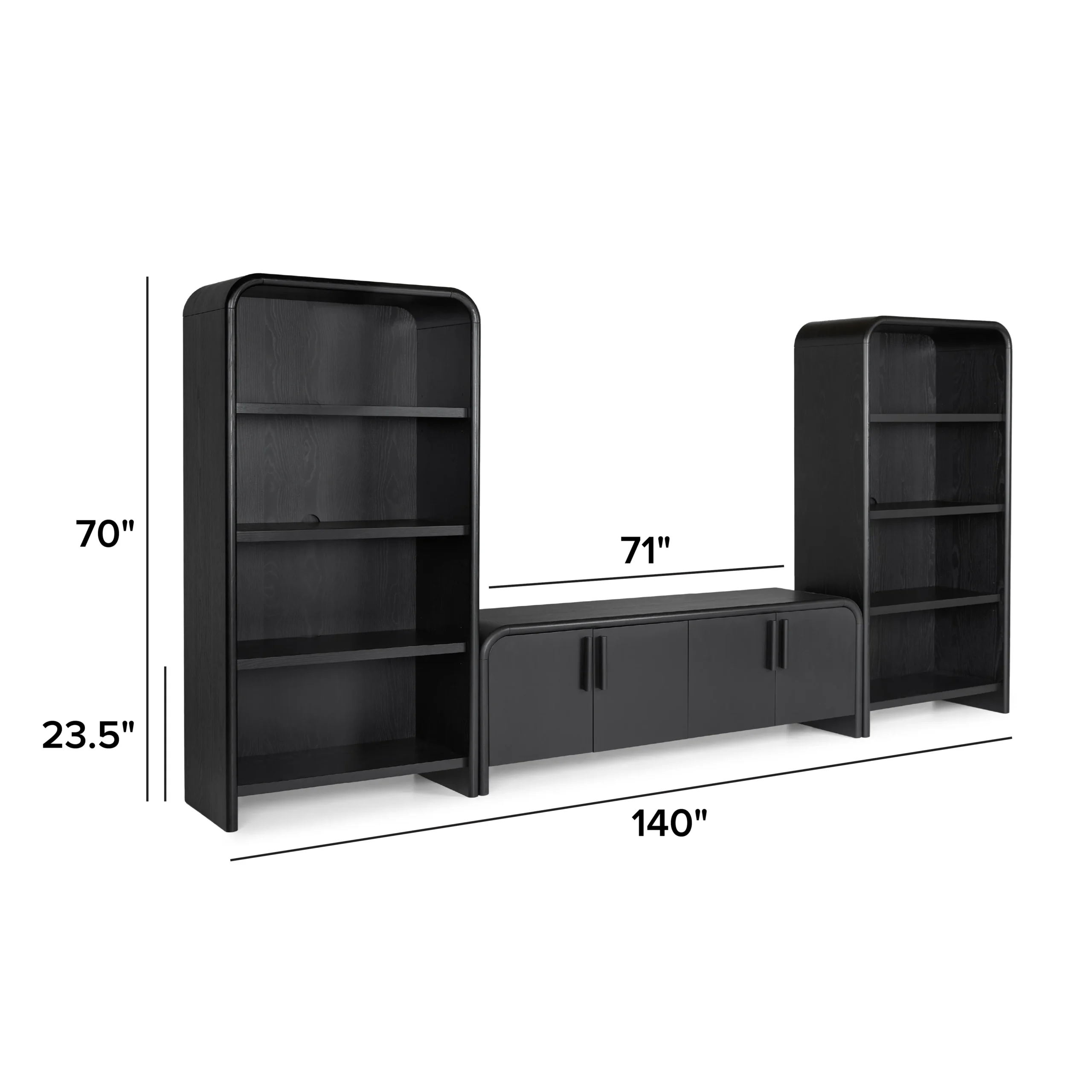 Faydra 140_ Media Storage Set - Black - Image 4