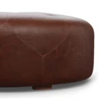 Timpani 41_ Leather Ottoman - Indiana Brown