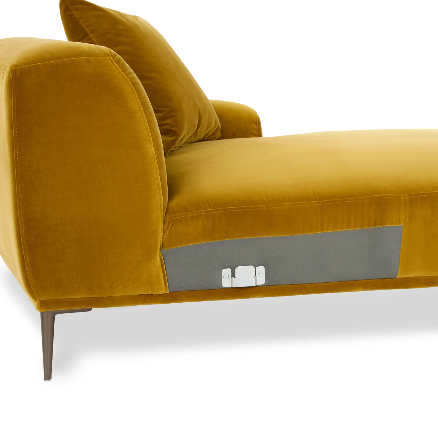 Abisko 94.5_ Velvet Right Sectional - Plush Yarrow Gold - Image 10