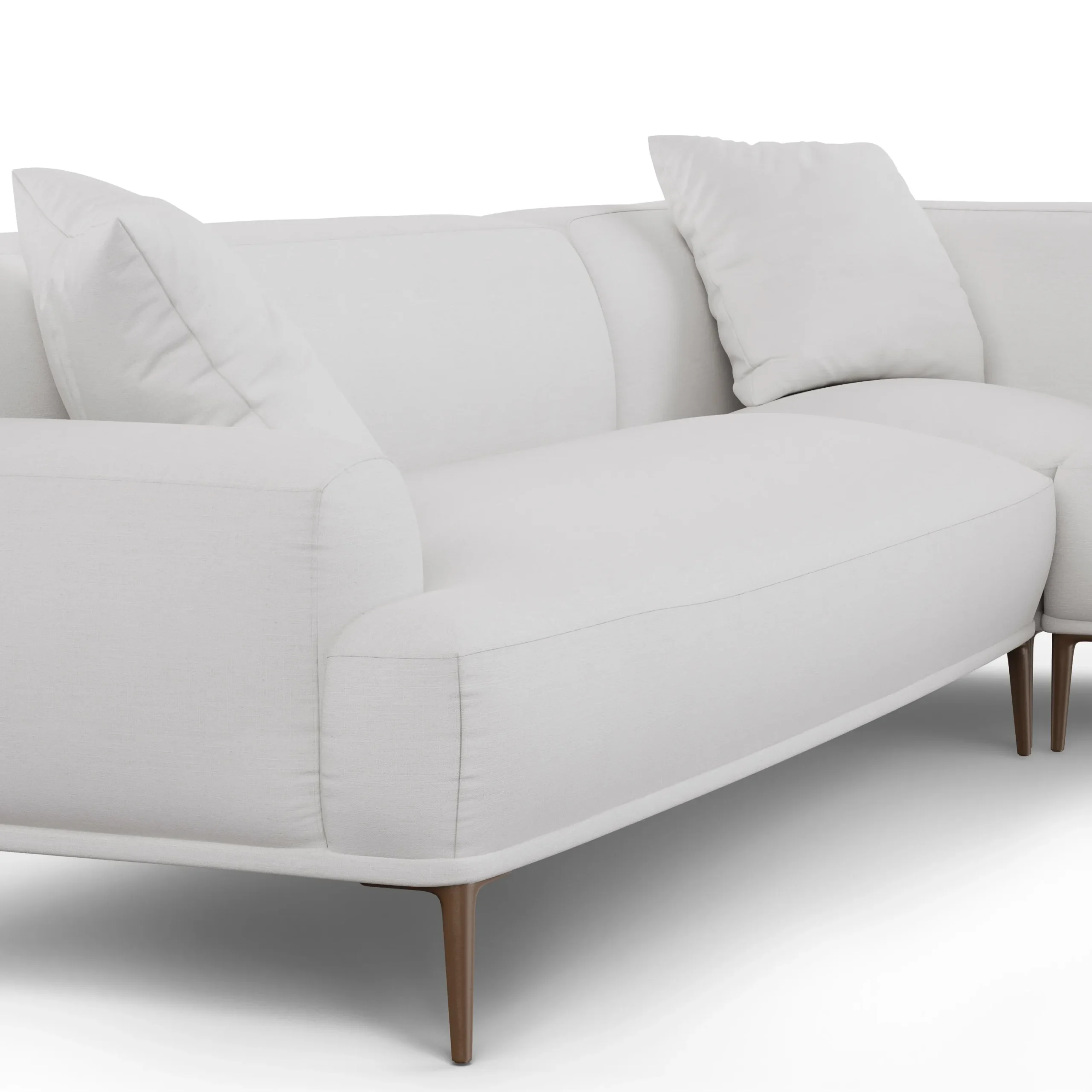 Abisko 113_ Right L-Shaped Sectional - Quartz White - Image 10