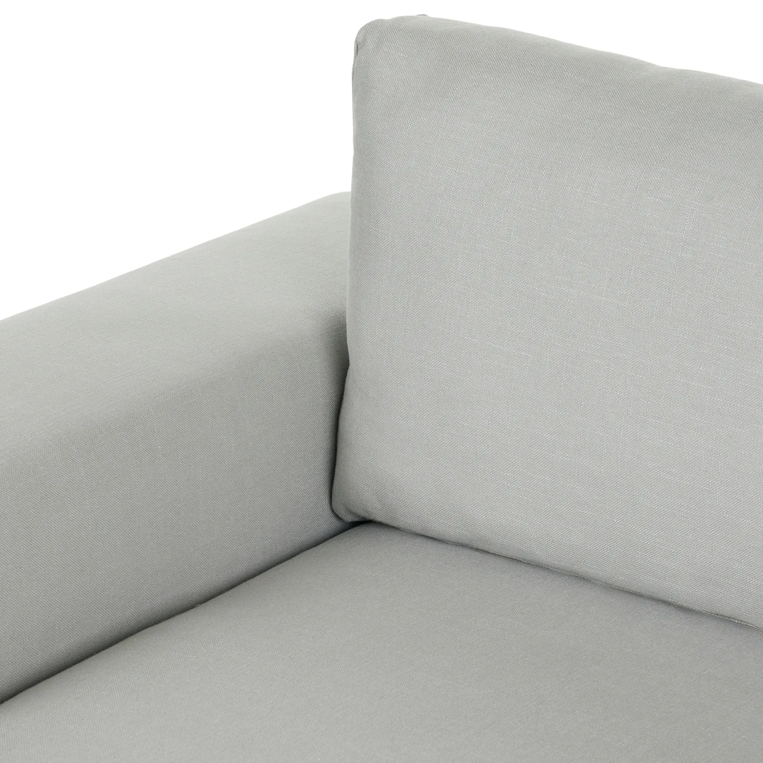 Beta 133.5_ Left Modular Conversational Sectional - Welsh Gray - Image 10