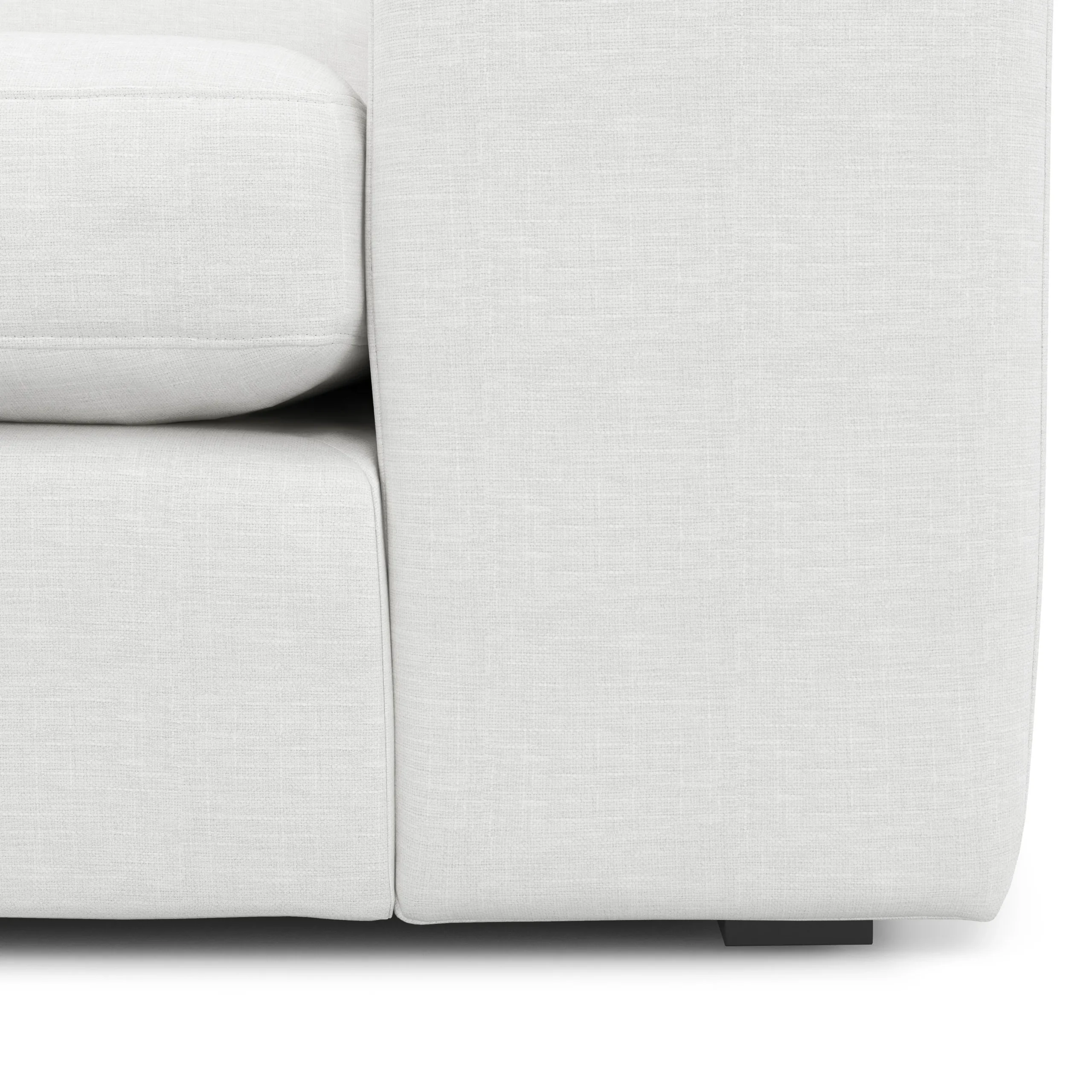 Beta 133.5_ Modular L Sectional - Quartz White - Image 10