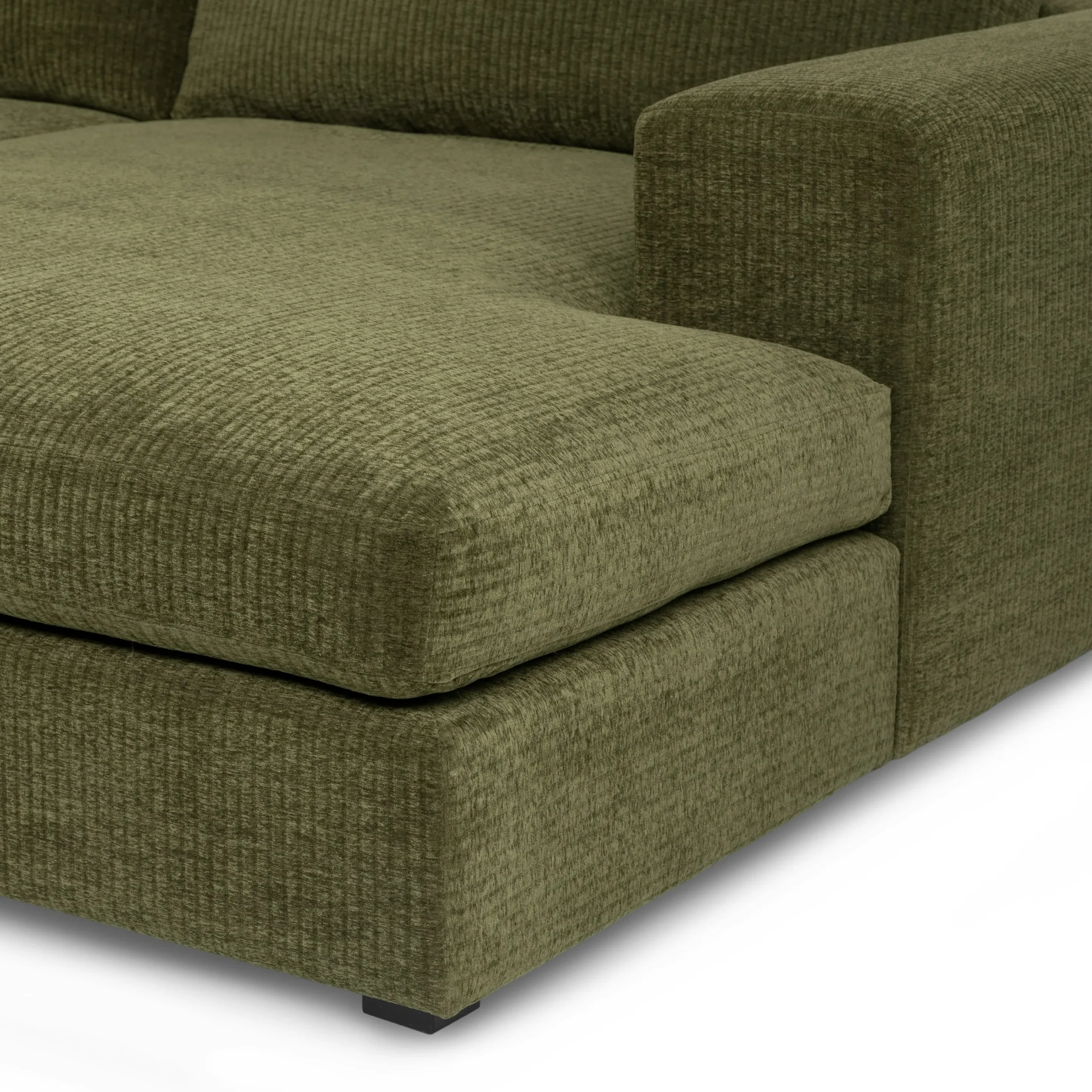 Beta 137.5_ Right Modular Chaise Sectional - Cypress Green - Image 10