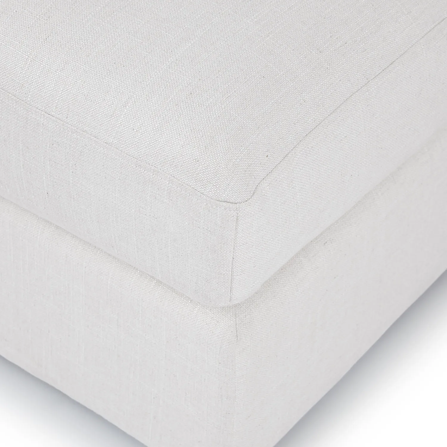 Beta 137.5_ Right Modular Chaise Sectional - Quartz White - Image 10
