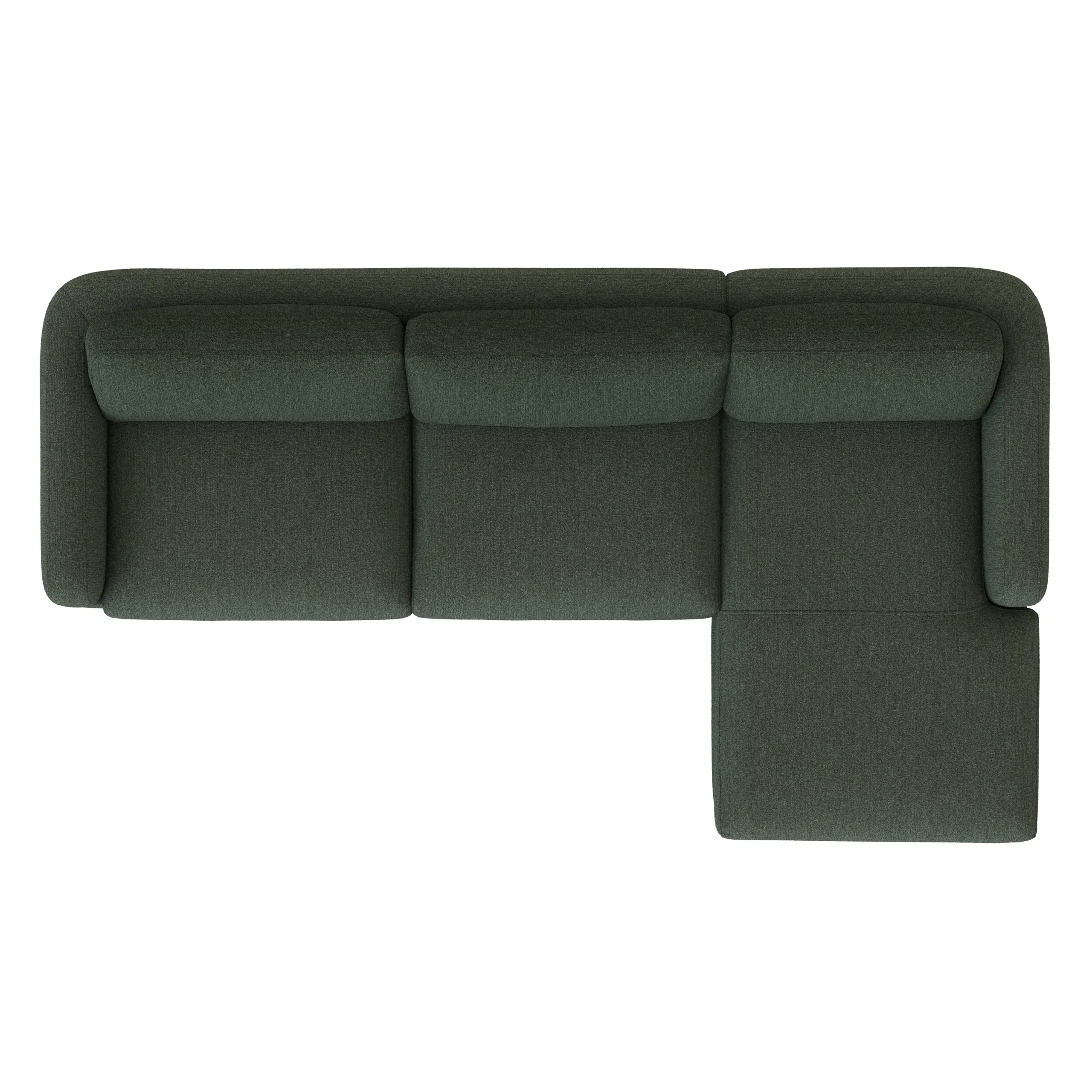 Vati 114_ Right Storage Sleeper Sectional - Natural Oak and Green Wool Bouclé - Image 10