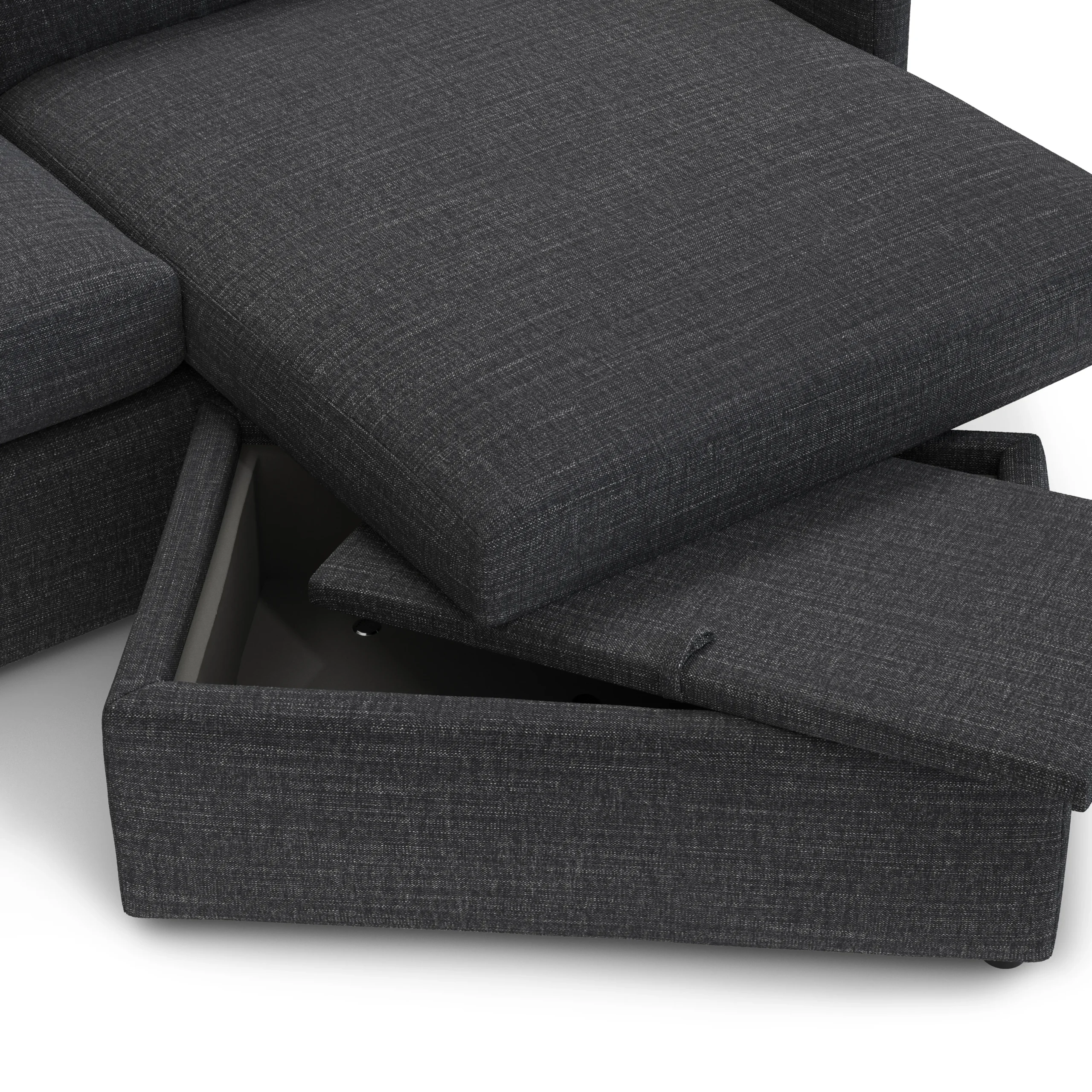 Landry 84.5_ Reversible Storage Sectional - Napa Charcoal - Image 10