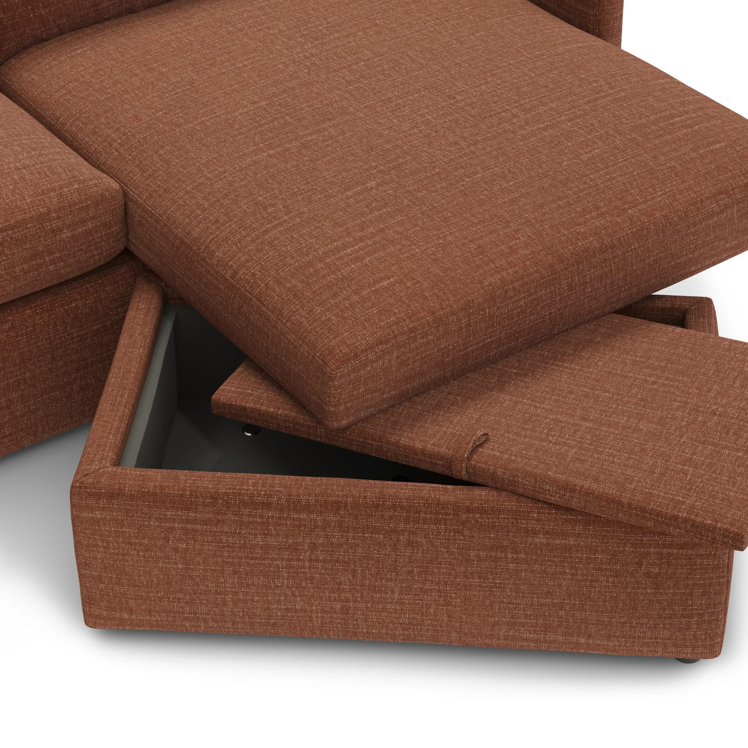 Landry 84.5_ Reversible Storage Sectional - Napa Rust - Image 10