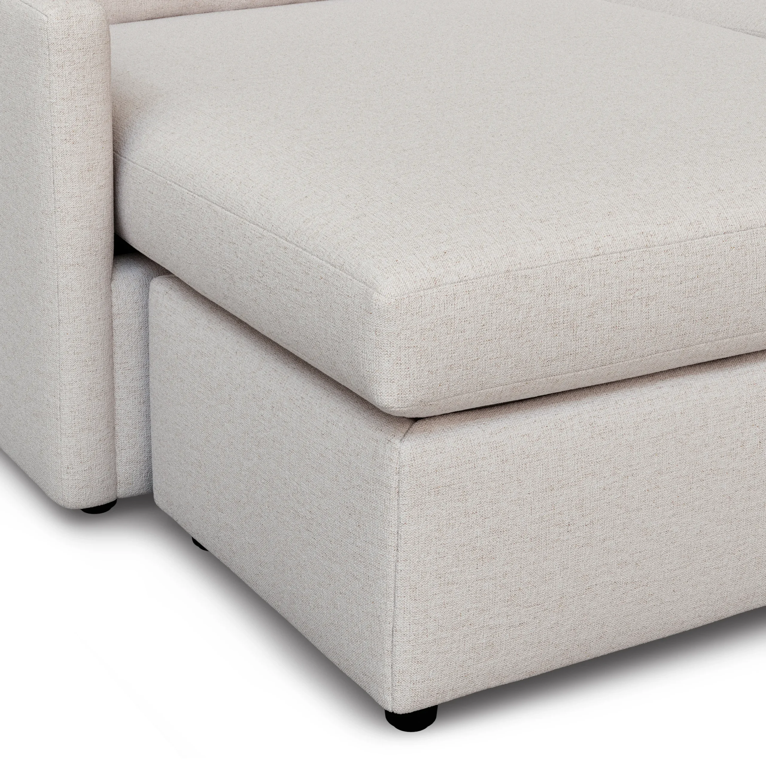 Landry 84.5_ Reversible Storage Sectional - Napa White - Image 10