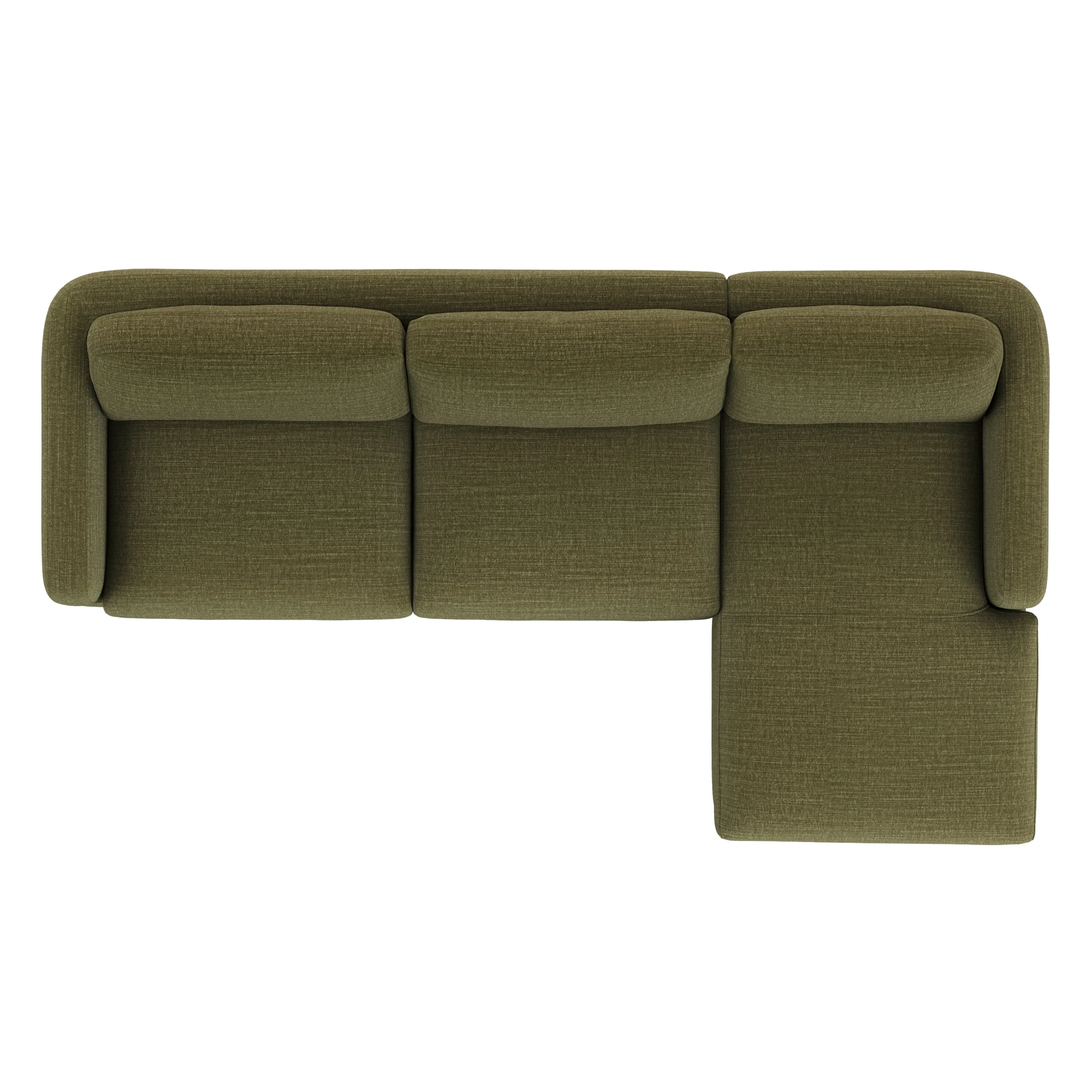 Vati 114_ Right Storage Sleeper Sectional - Natural Oak and Napa Moss - Image 10