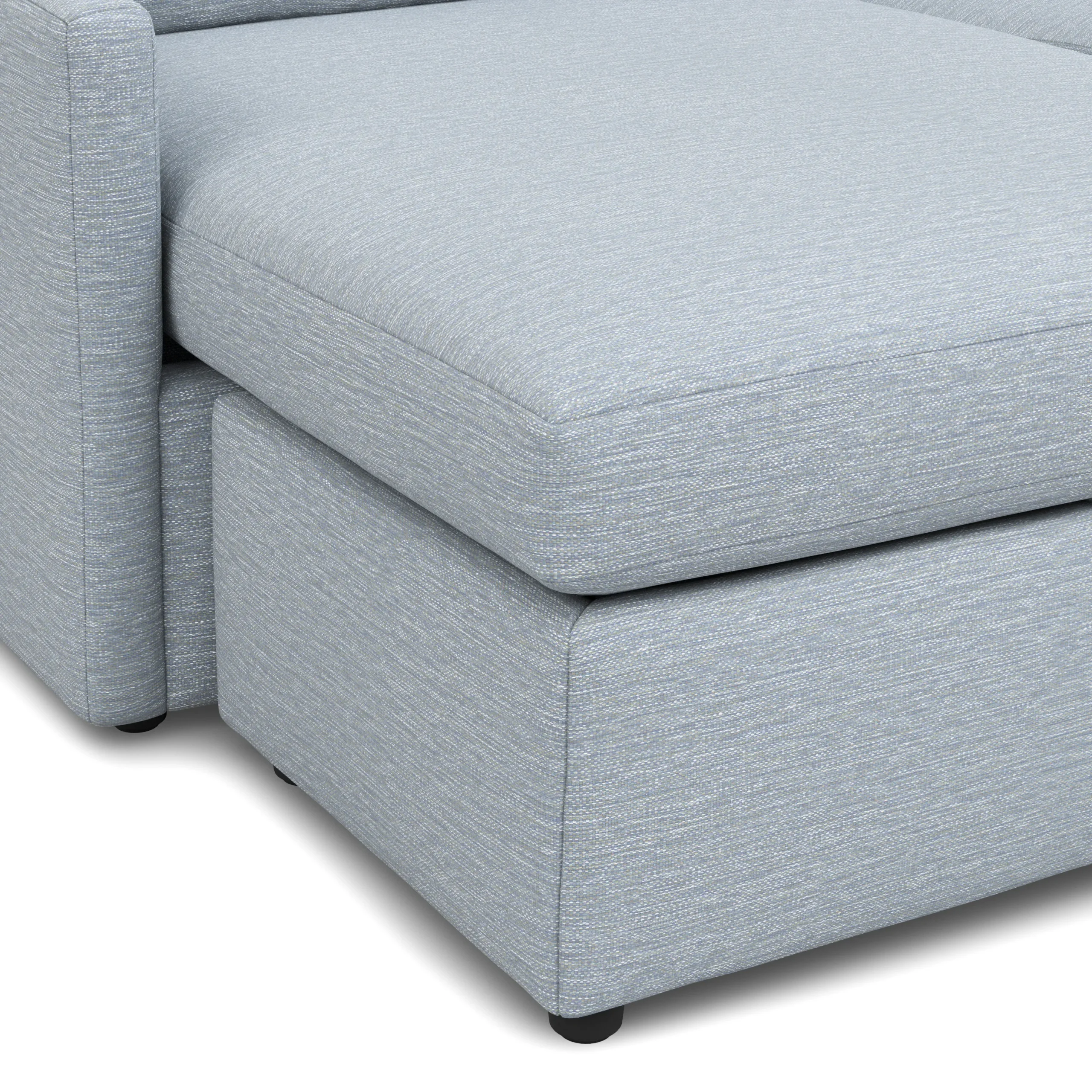 Landry 84.5_ Reversible Storage Sectional - Silver Light Blue - Image 10