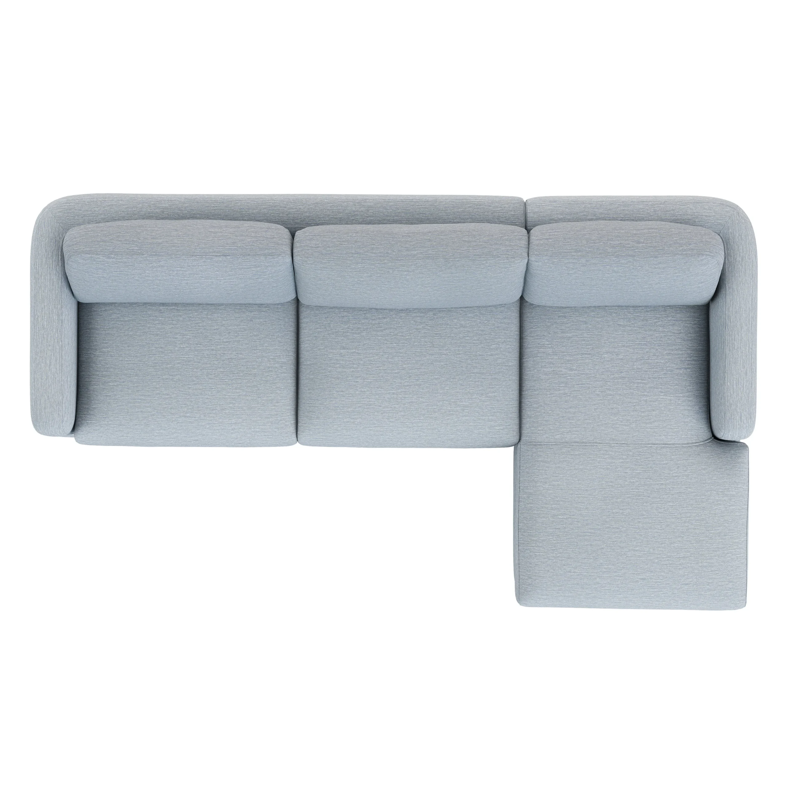 Vati 114_ Right Storage Sleeper Sectional - Natural Oak and Silver Light Blue - Image 10