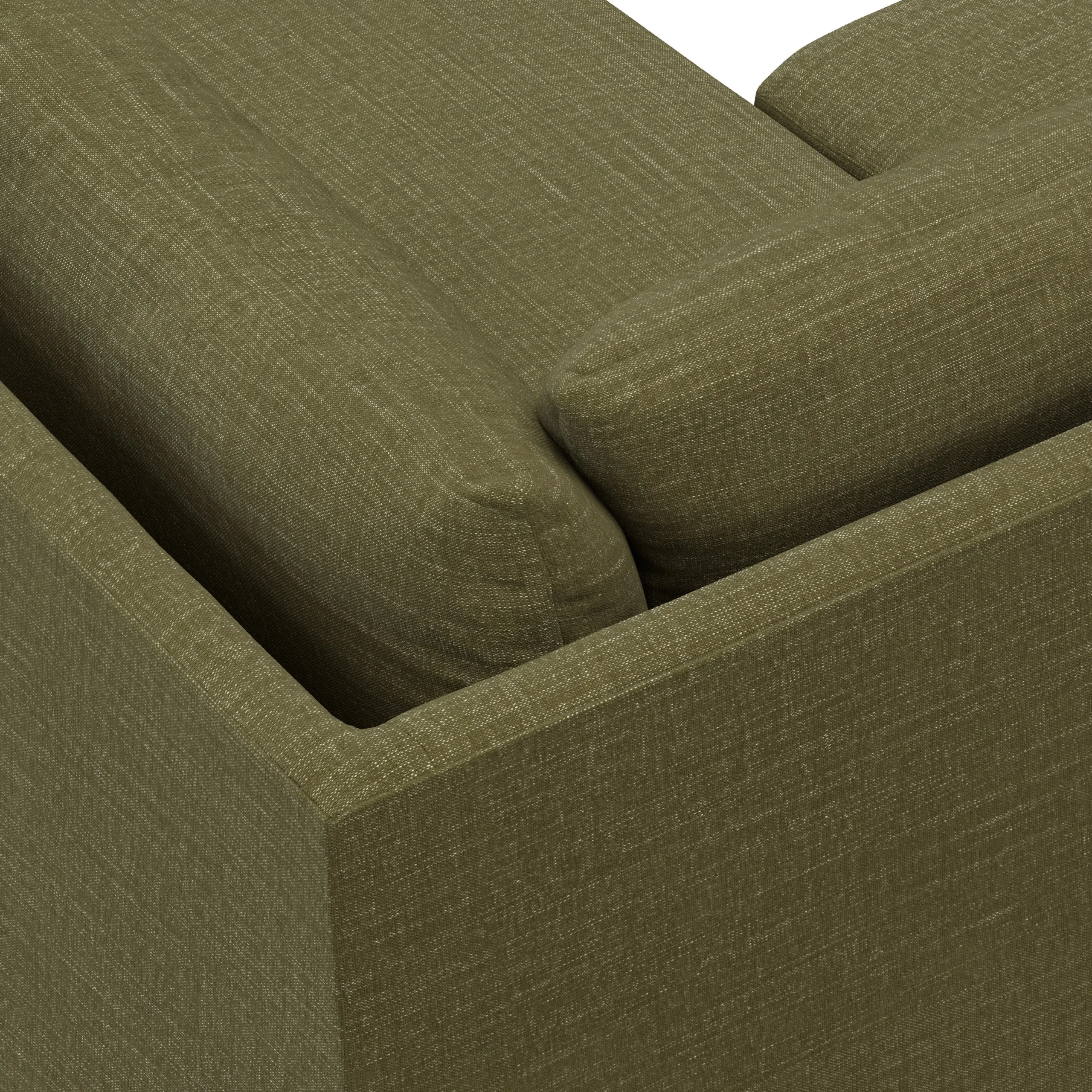 Landry 91_ Corner Sectional - Napa Moss - Image 10