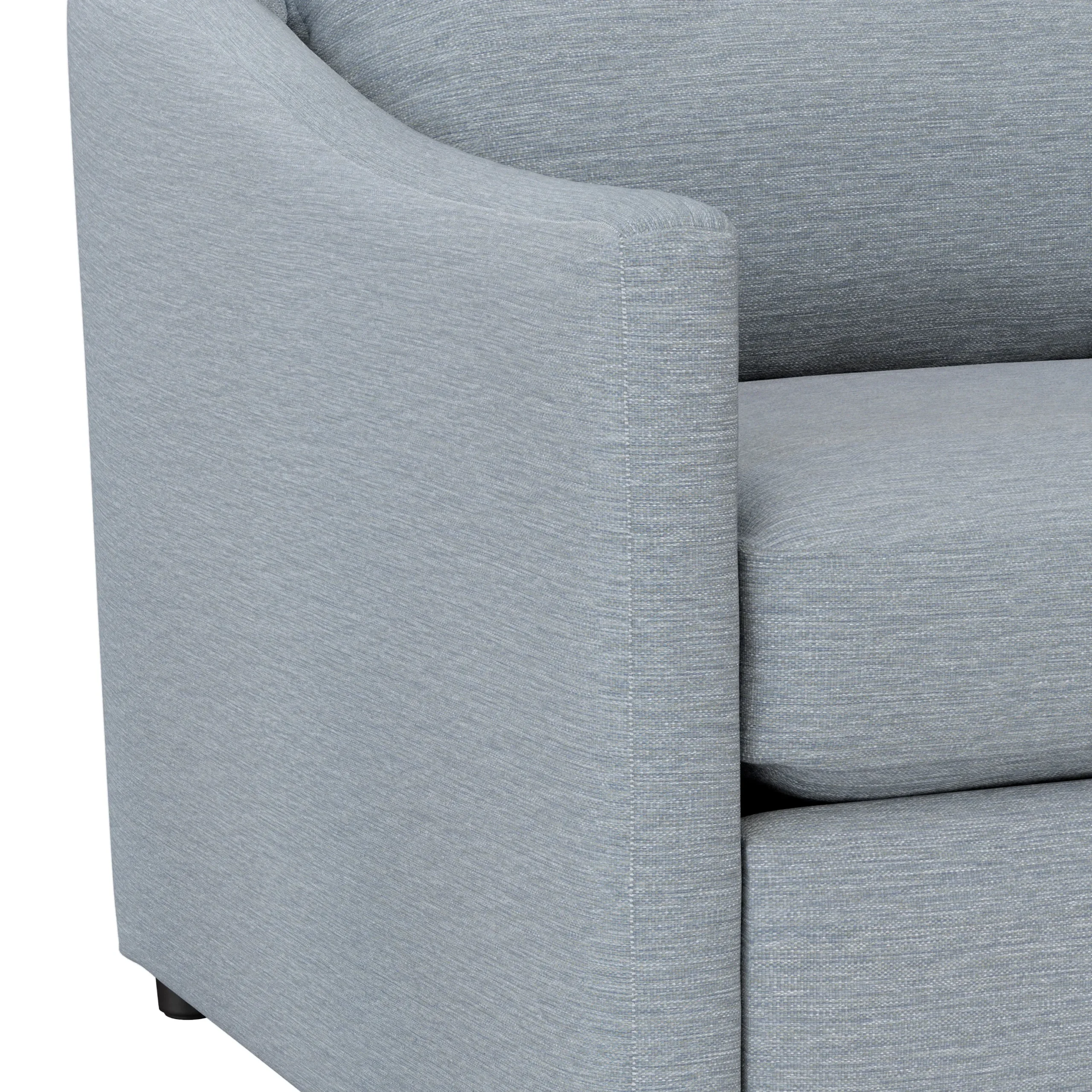 Landry 109_ Right Storage Sleeper Sectional - Silver Light Blue - Image 10