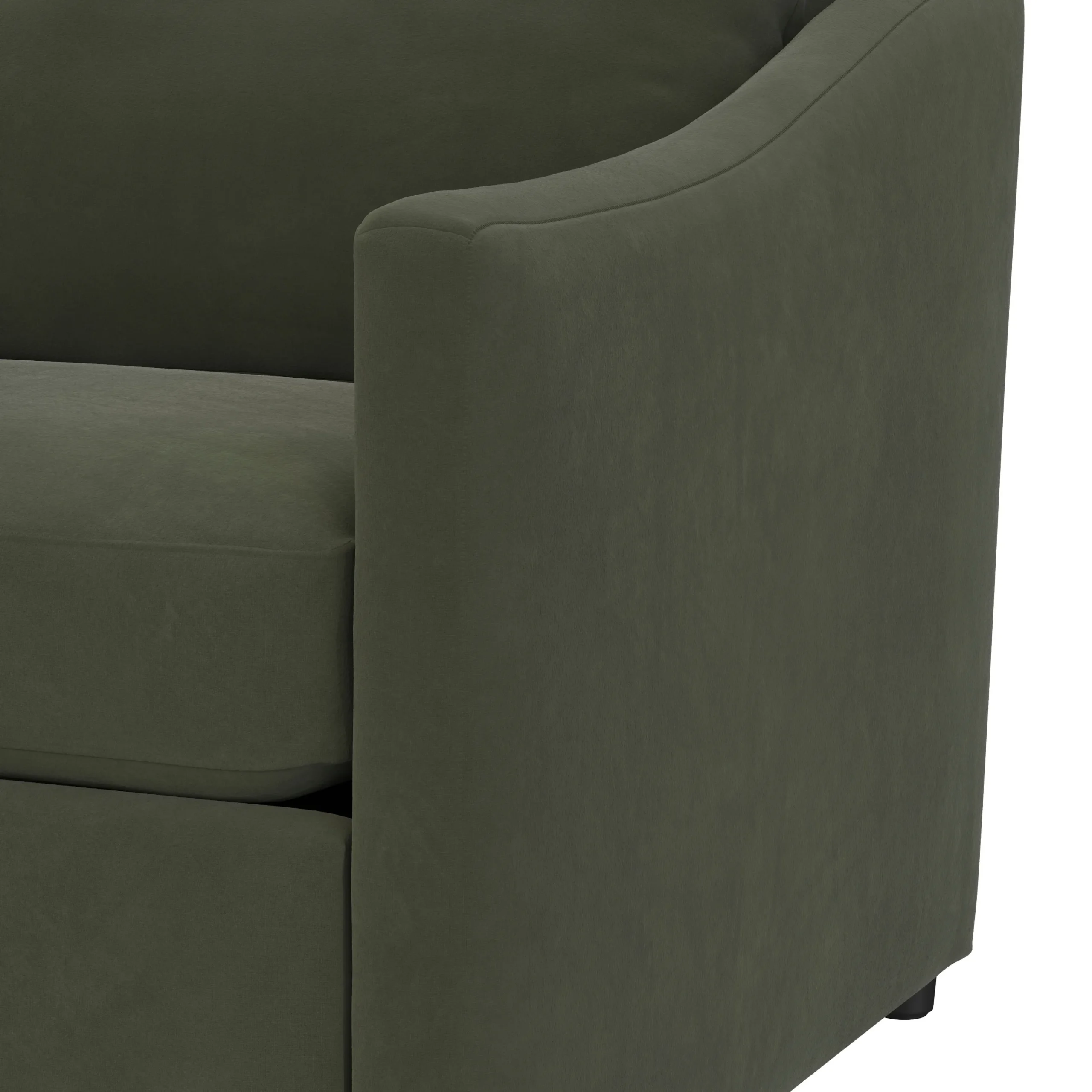 Landry 109_ Velvet Left Storage Sleeper Sectional - Hale Fir Green - Image 10