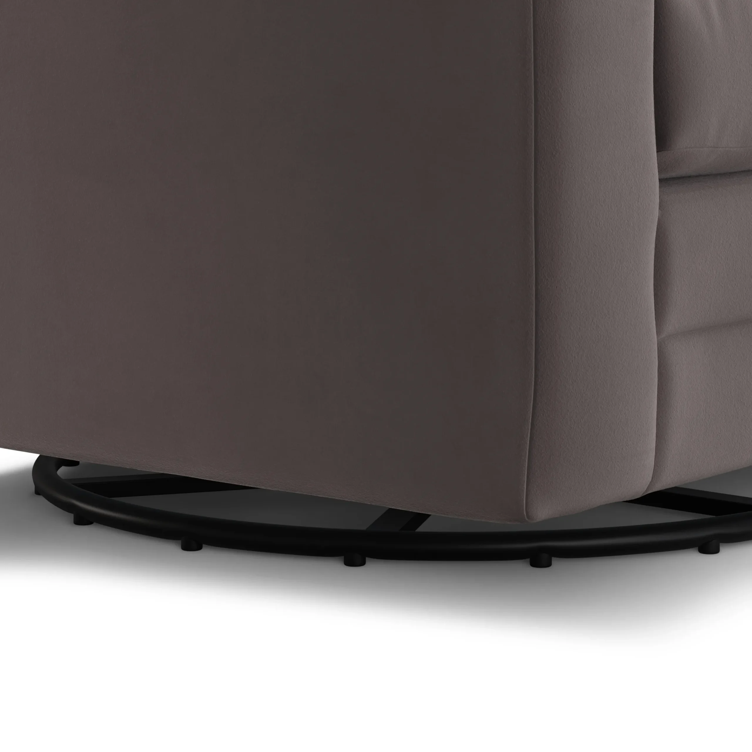Riley 42_ Grand Velvet Swivel Chair - Hale Warm Gray - Image 12
