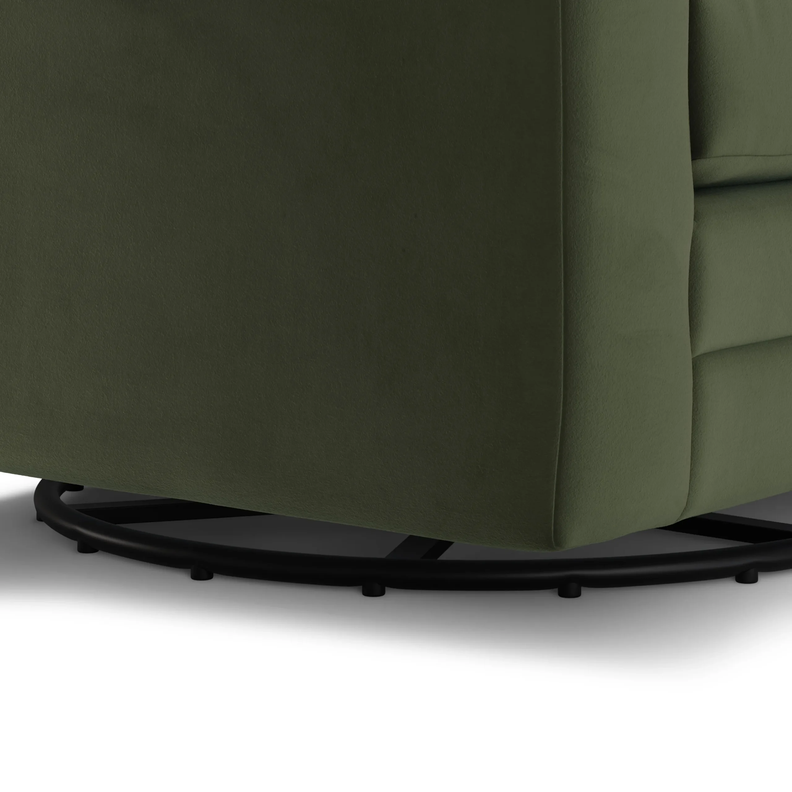 Riley 42_ Grand Velvet Swivel Chair - Hale Fir Green - Image 12