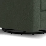 Riley 42_ Grand Swivel Chair - Green Wool Bouclé