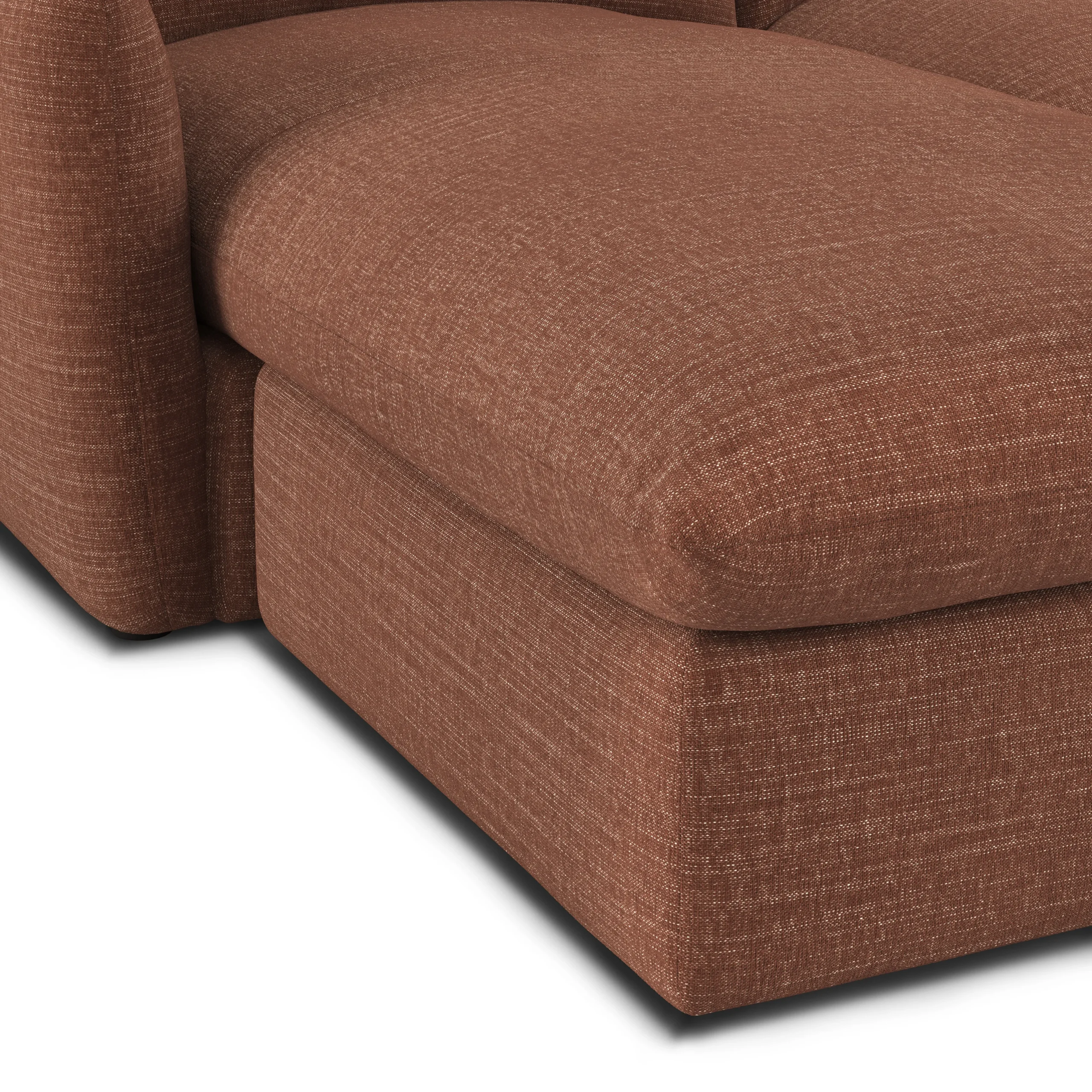 Leigh 86_ Reversible Storage Sectional - Napa Rust - Image 10