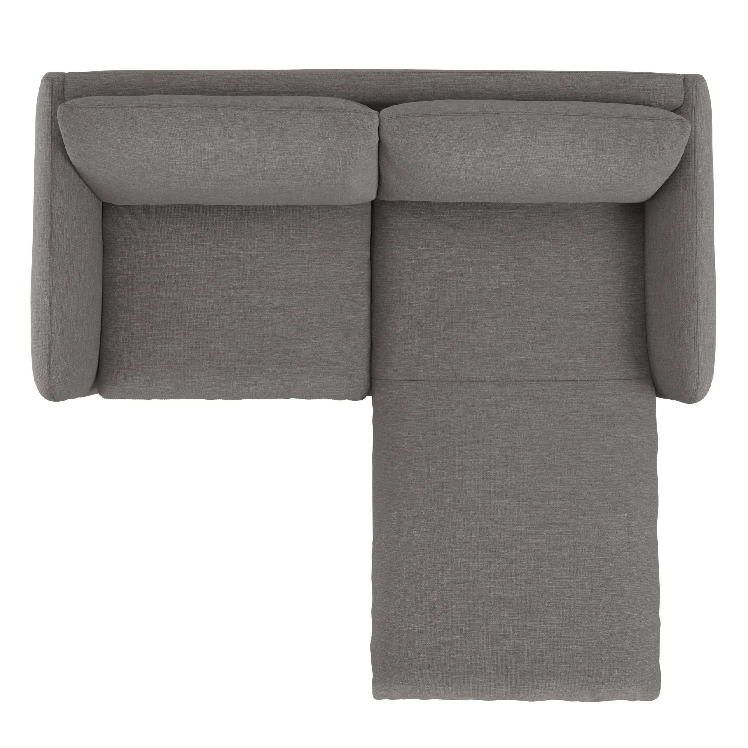 Leigh 86_ Reversible Storage Sectional - Silver Gray - Image 10
