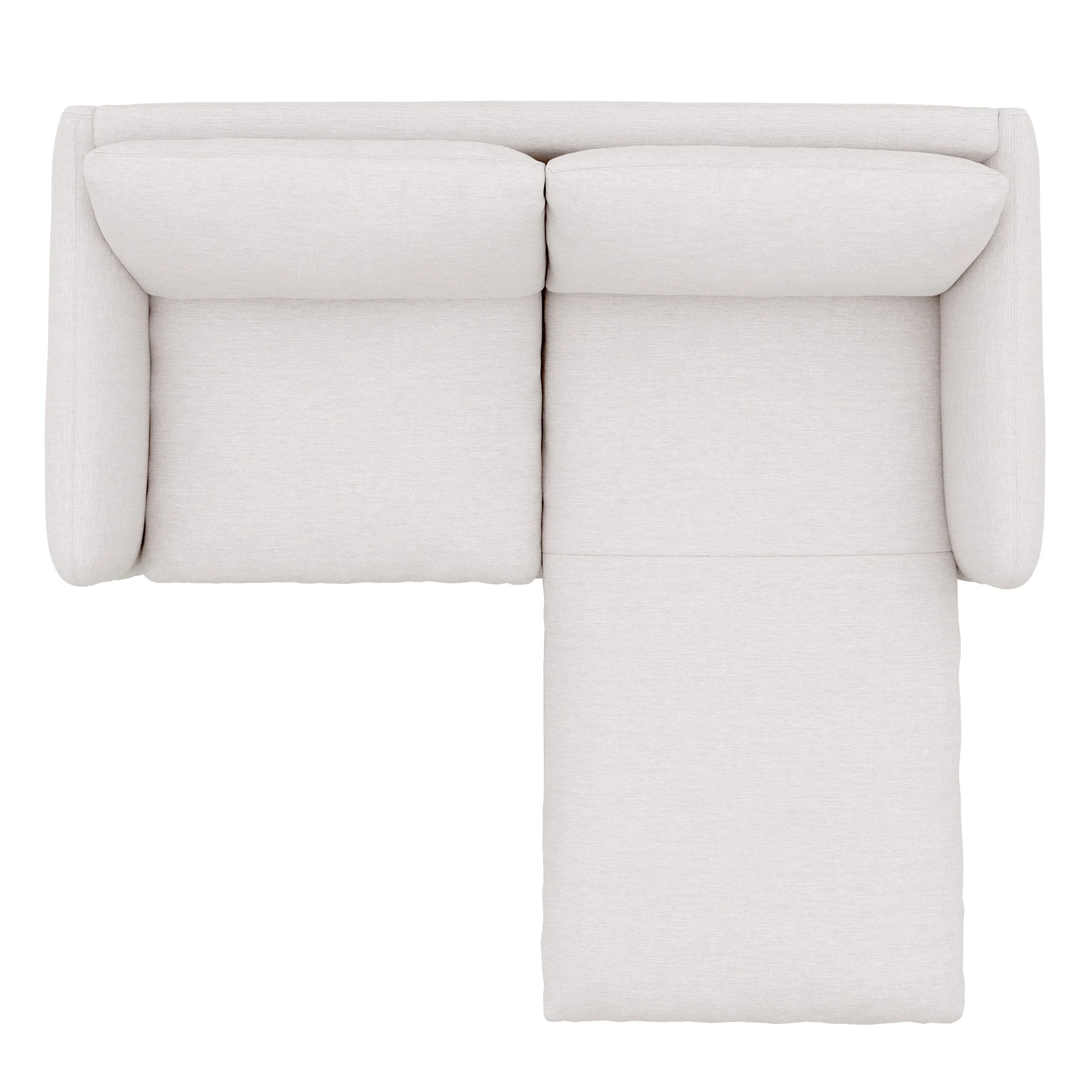 Leigh 86_ Reversible Storage Sectional - Silver Ivory - Image 10