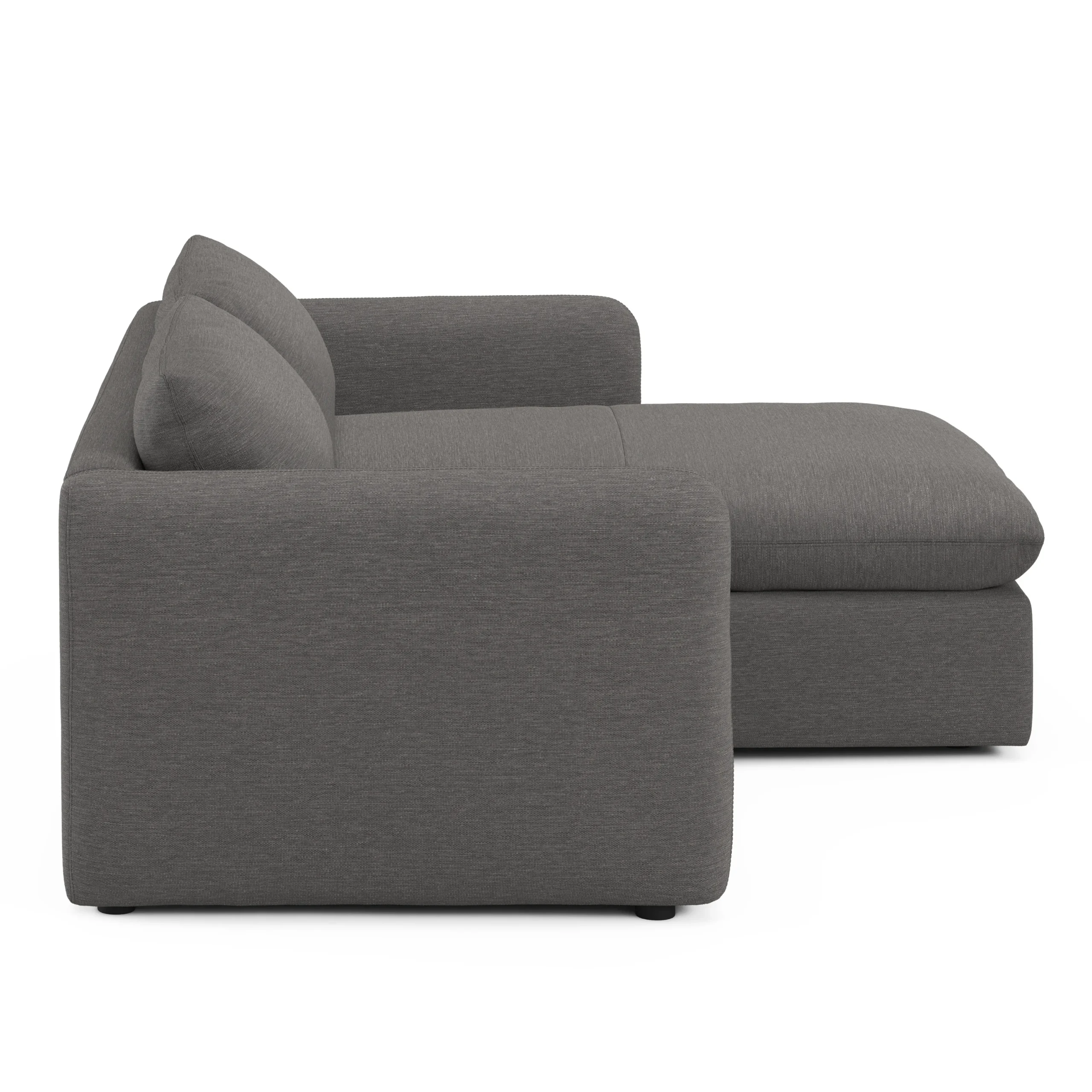 Leigh 86_ Reversible Storage Sleeper Sectional - Silver Gray - Image 10