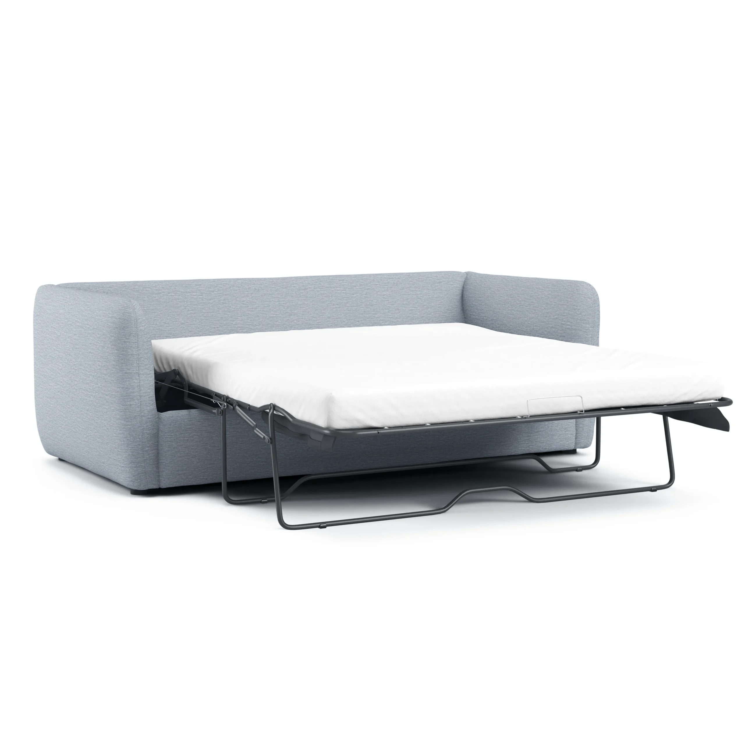 Leigh 86_ Reversible Storage Sleeper Sectional - Silver Light Blue - Image 10