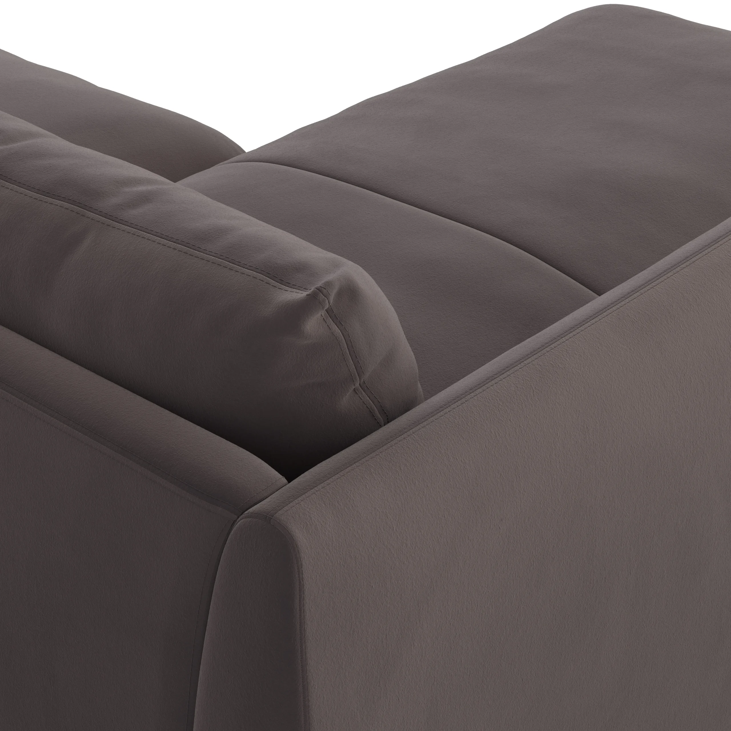 Leigh 86_ Velvet Reversible Storage Sectional - Hale Warm Gray - Image 10