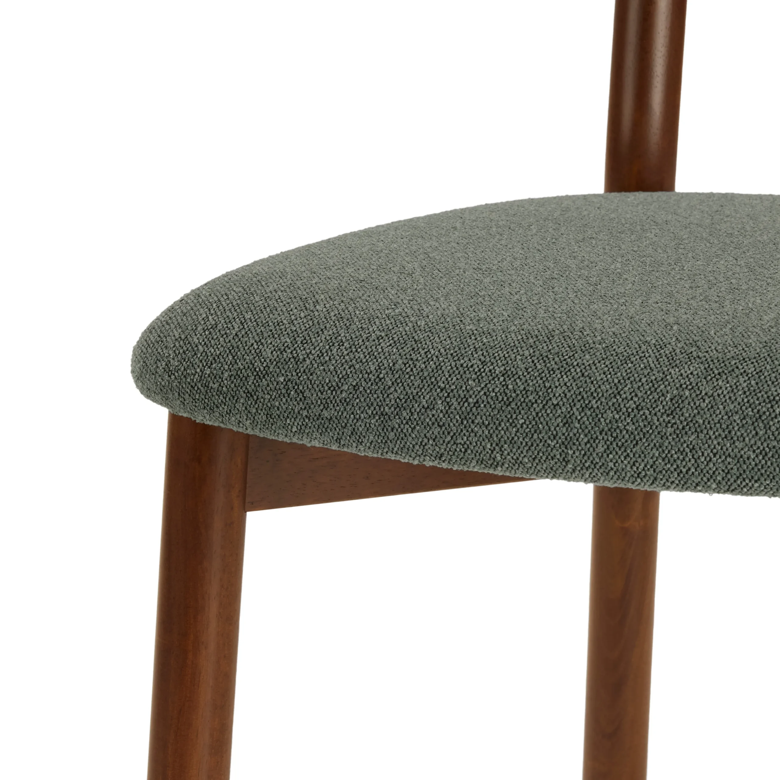 Ulka Dining Chair - Walnut and Ratine Green - Image 10